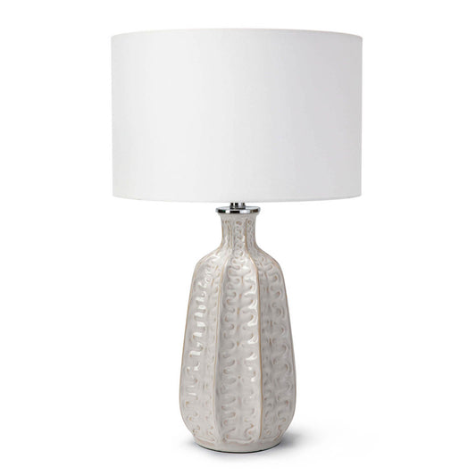 Antigua Ceramic Table Lamp in White by Coastal Living
