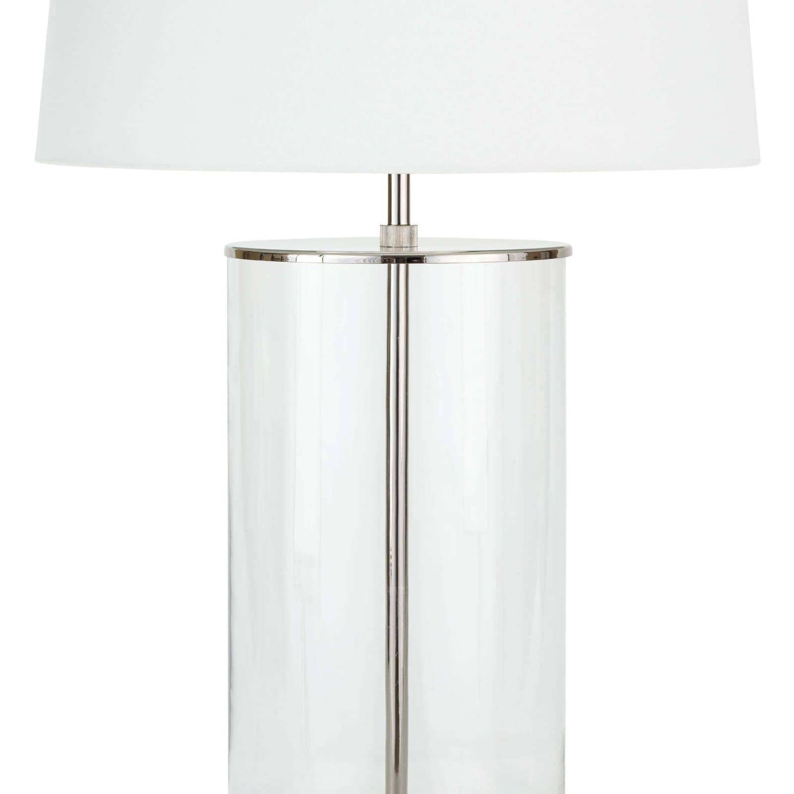 Magelian Glass Table Lamp in Polished Nickel by Coastal Living