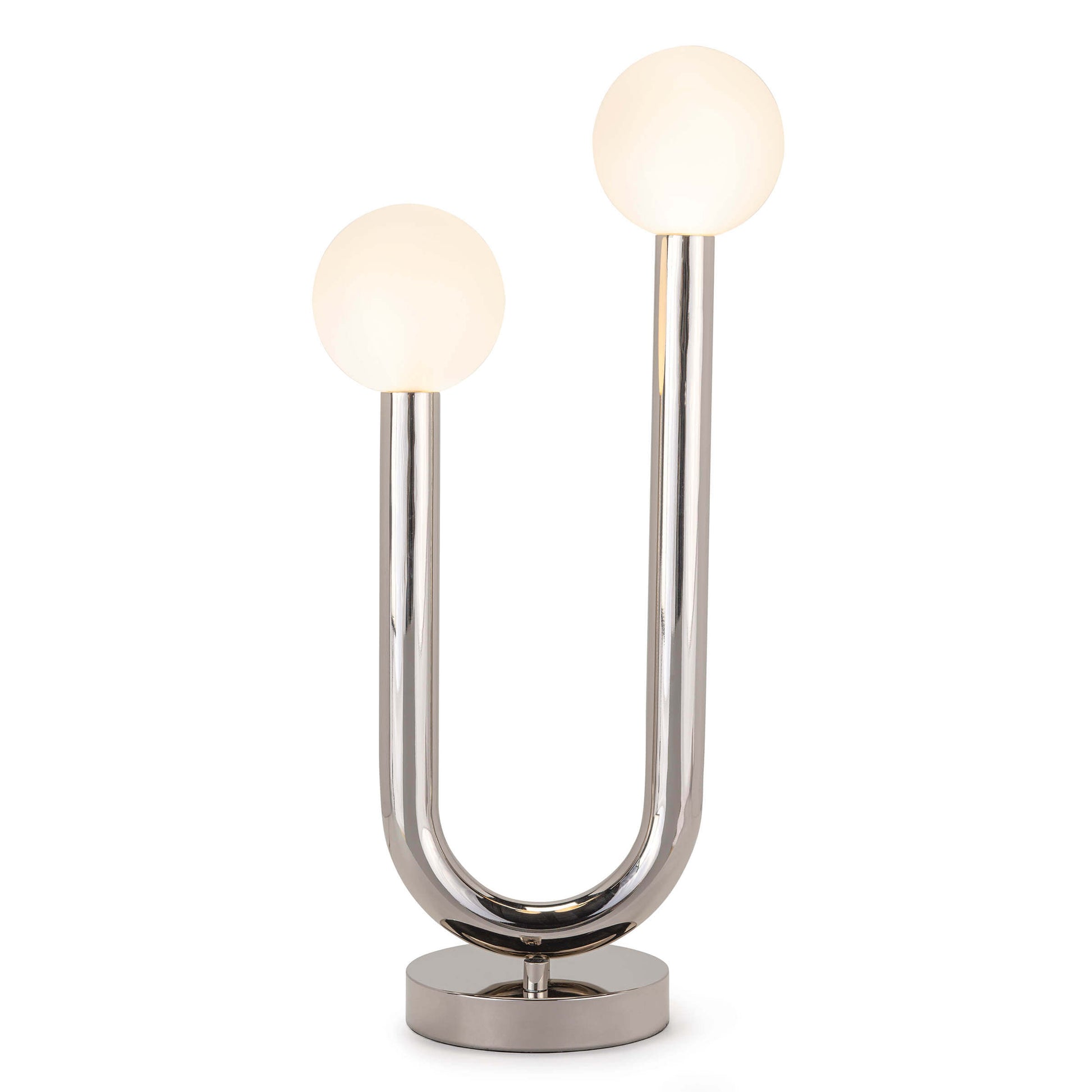 Happy Table Lamp in Polished Nickel by Regina Andrew