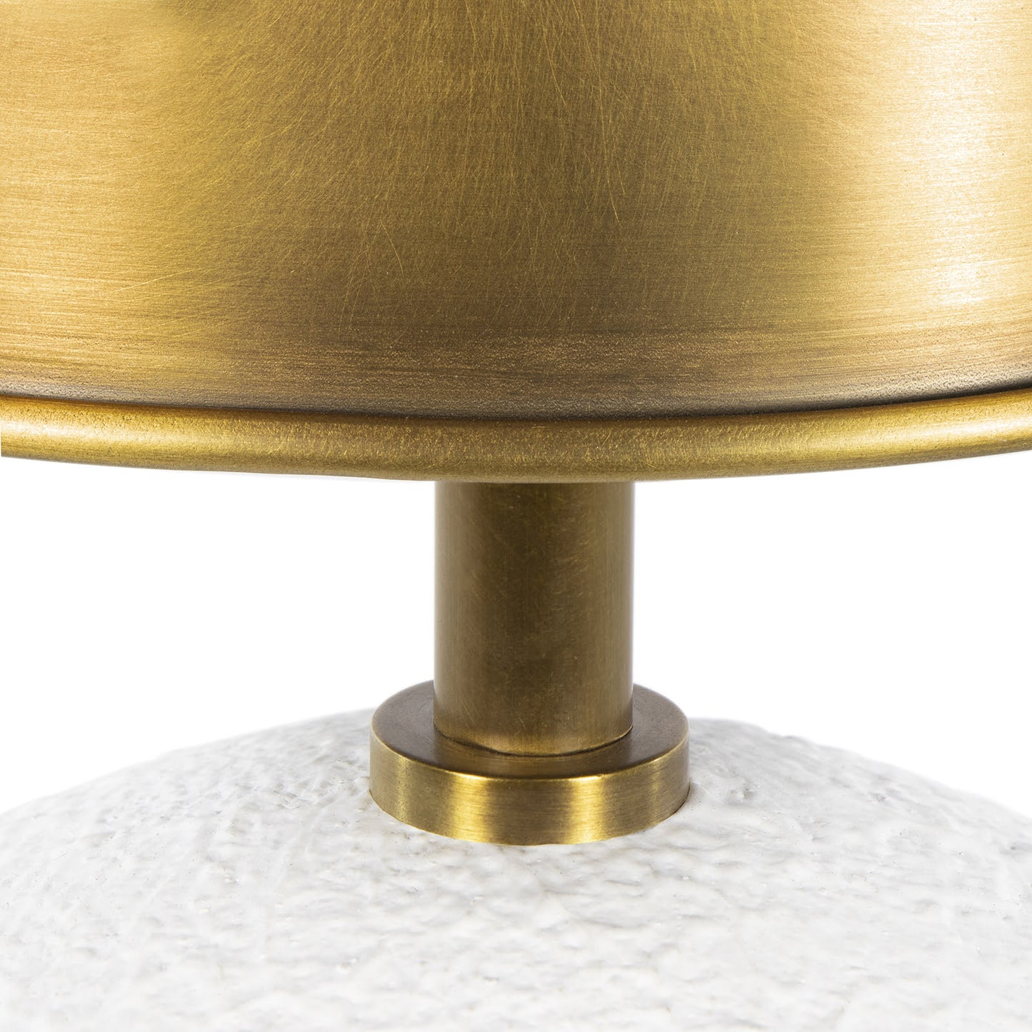 Hattie Concrete Mini Lamp in Natural Brass by Southern Living