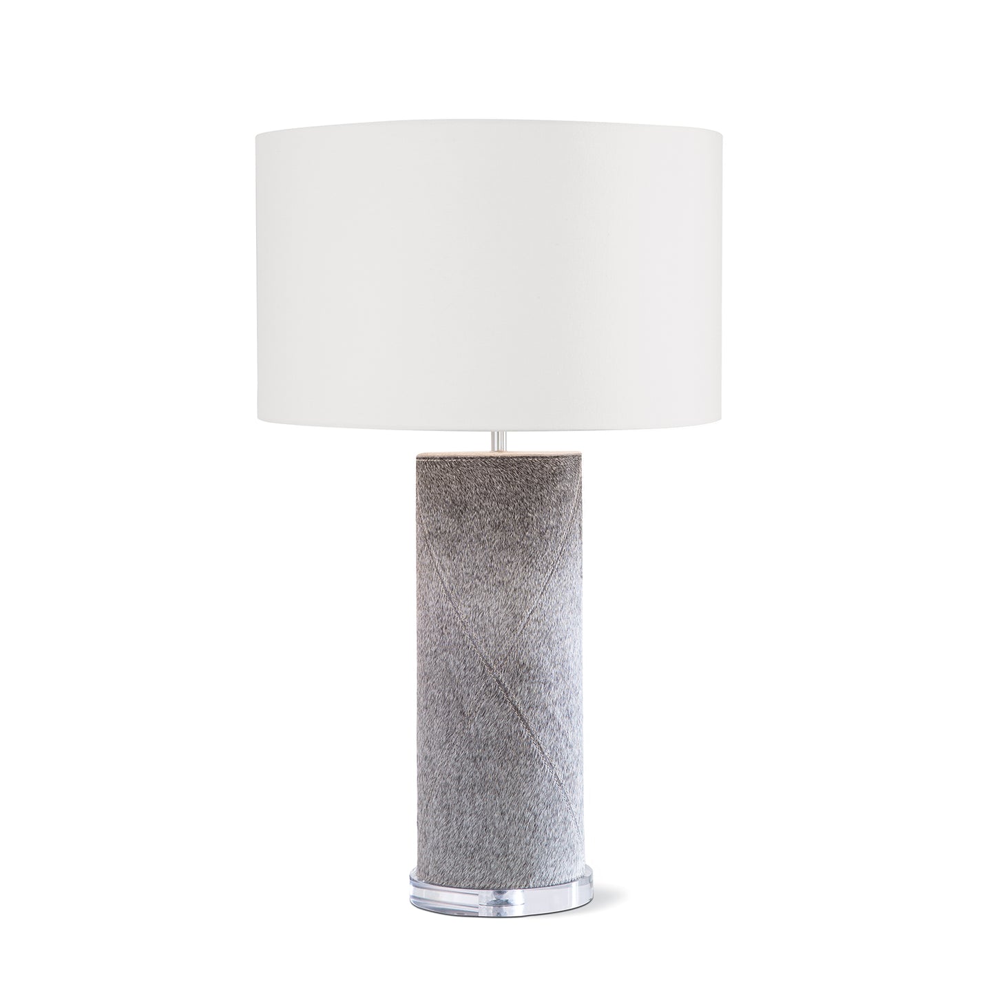 Andres Column Table Lamp in Grey by Regina Andrew