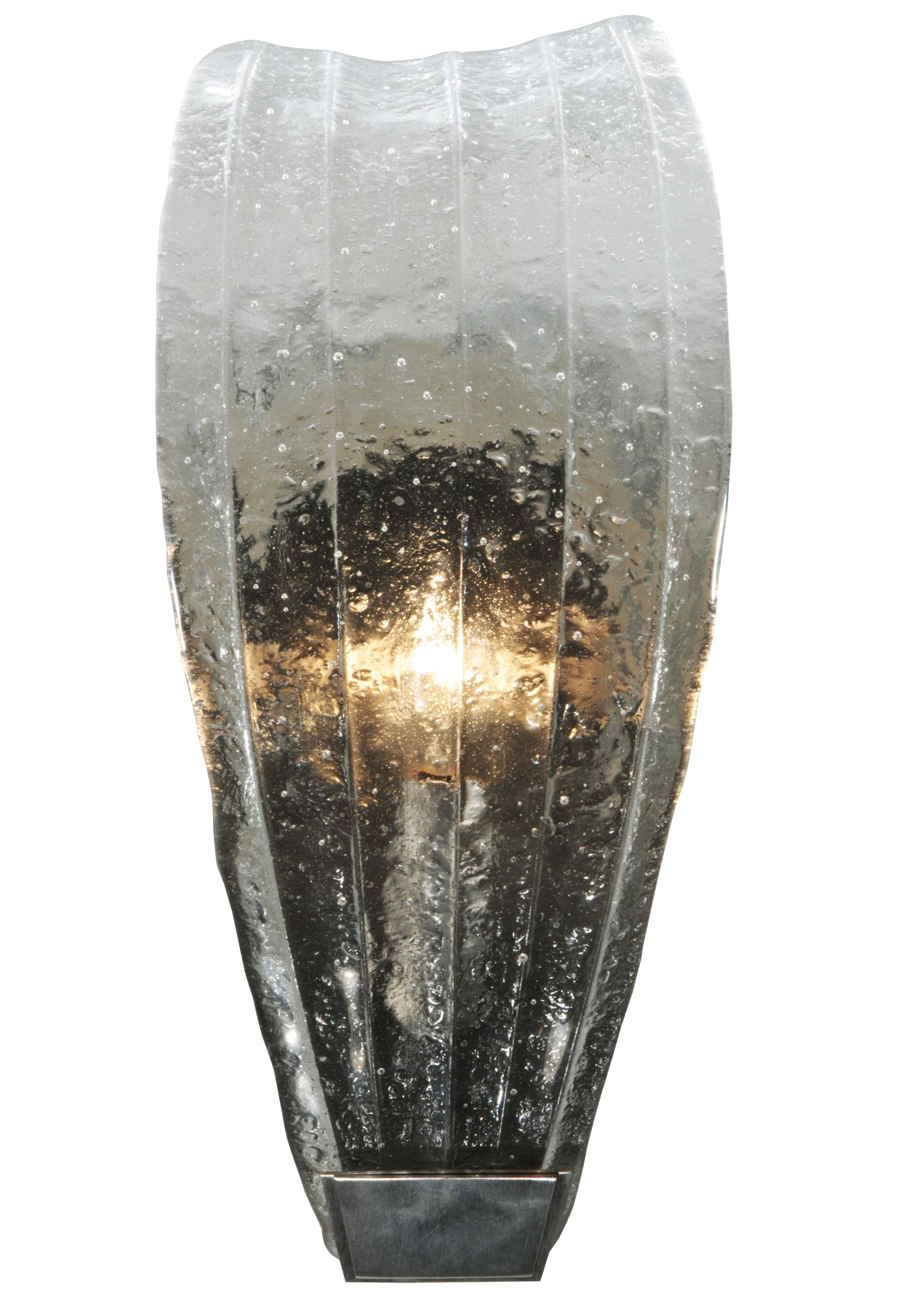 2nd Avenue 5.75" Metro Fusion Crystal Clear Glass Wall Sconce