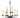 Framburg Black Forest 9 - Light Charcoal Dining Chandelier 1319 CH