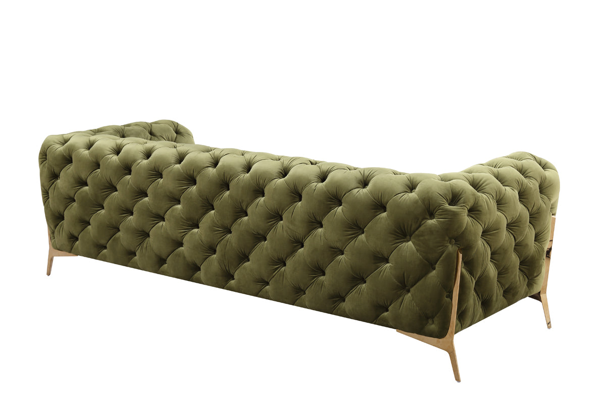 VIG Furniture Divani Casa Sheila Green Fabric Sofa Set