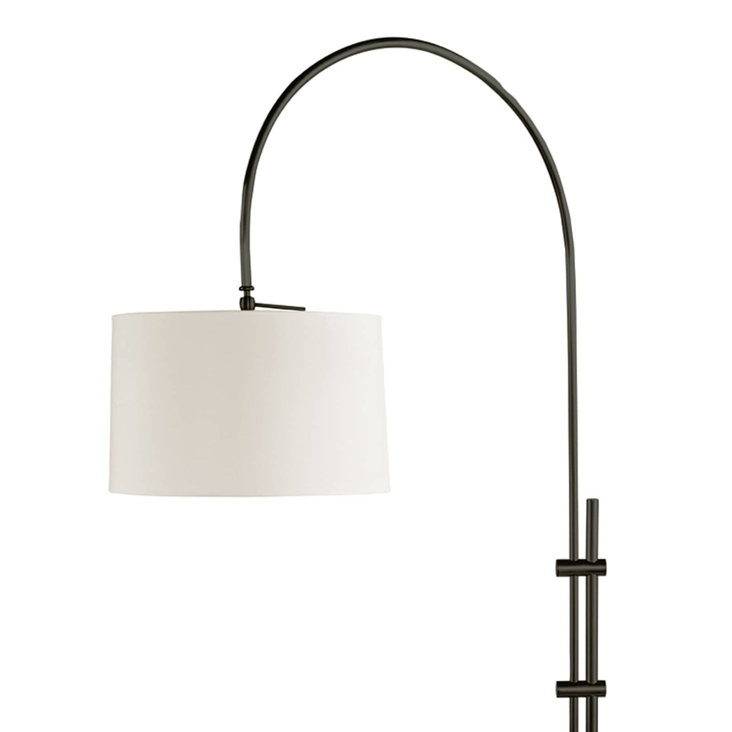 Arc Floor Lamp with Fabric Shade in Oil Rubbed Bronze by Regina Andrew