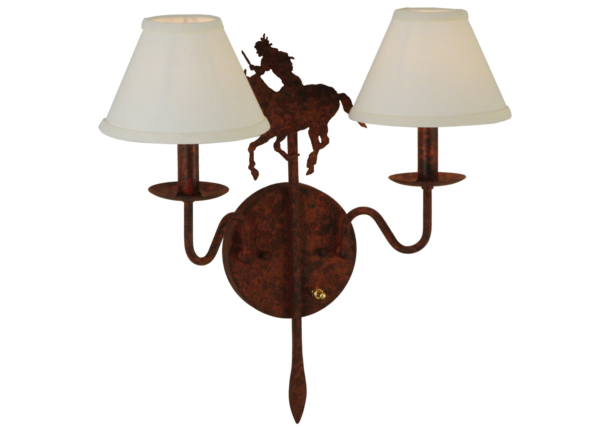 2nd Avenue 18" High Plains Rider 2-Light Wall Sconce