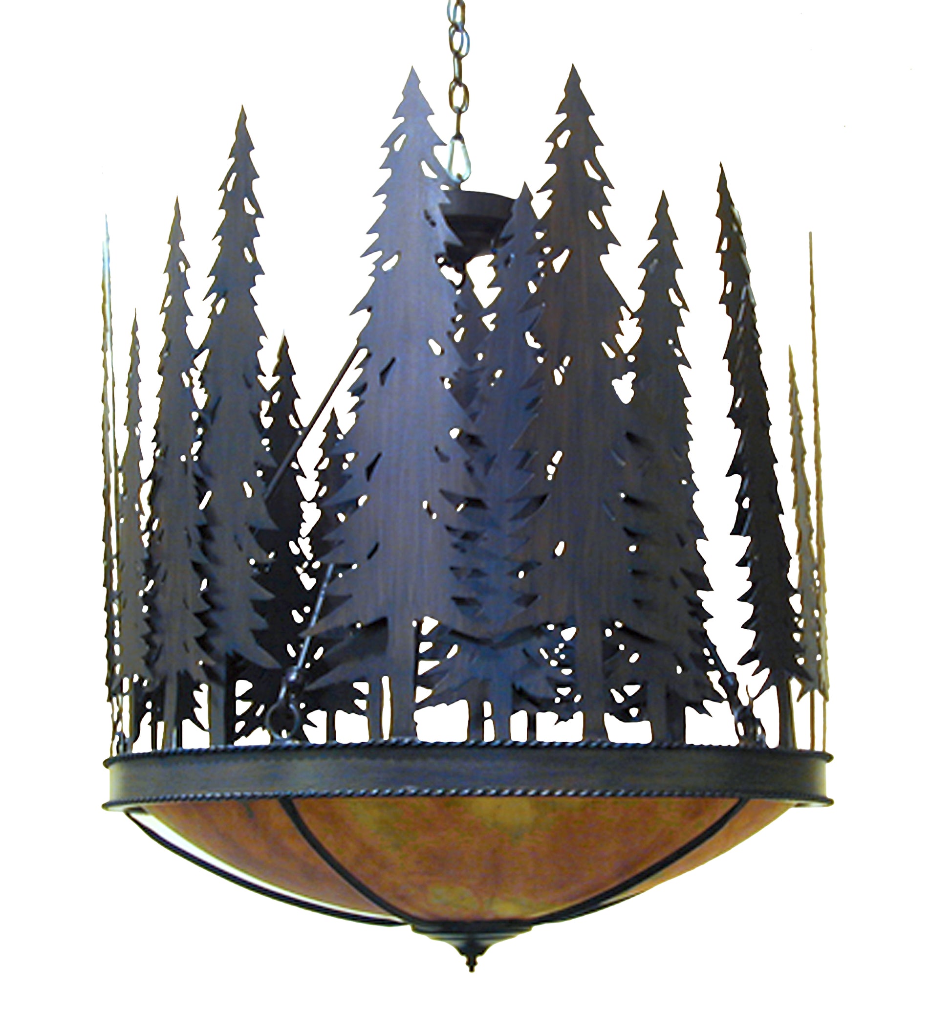2nd Avenue 30" Tall Pines Inverted Pendant