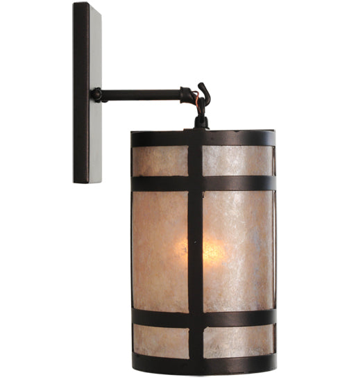 2nd Avenue 5" Black Dog Hanging Wall Sconce