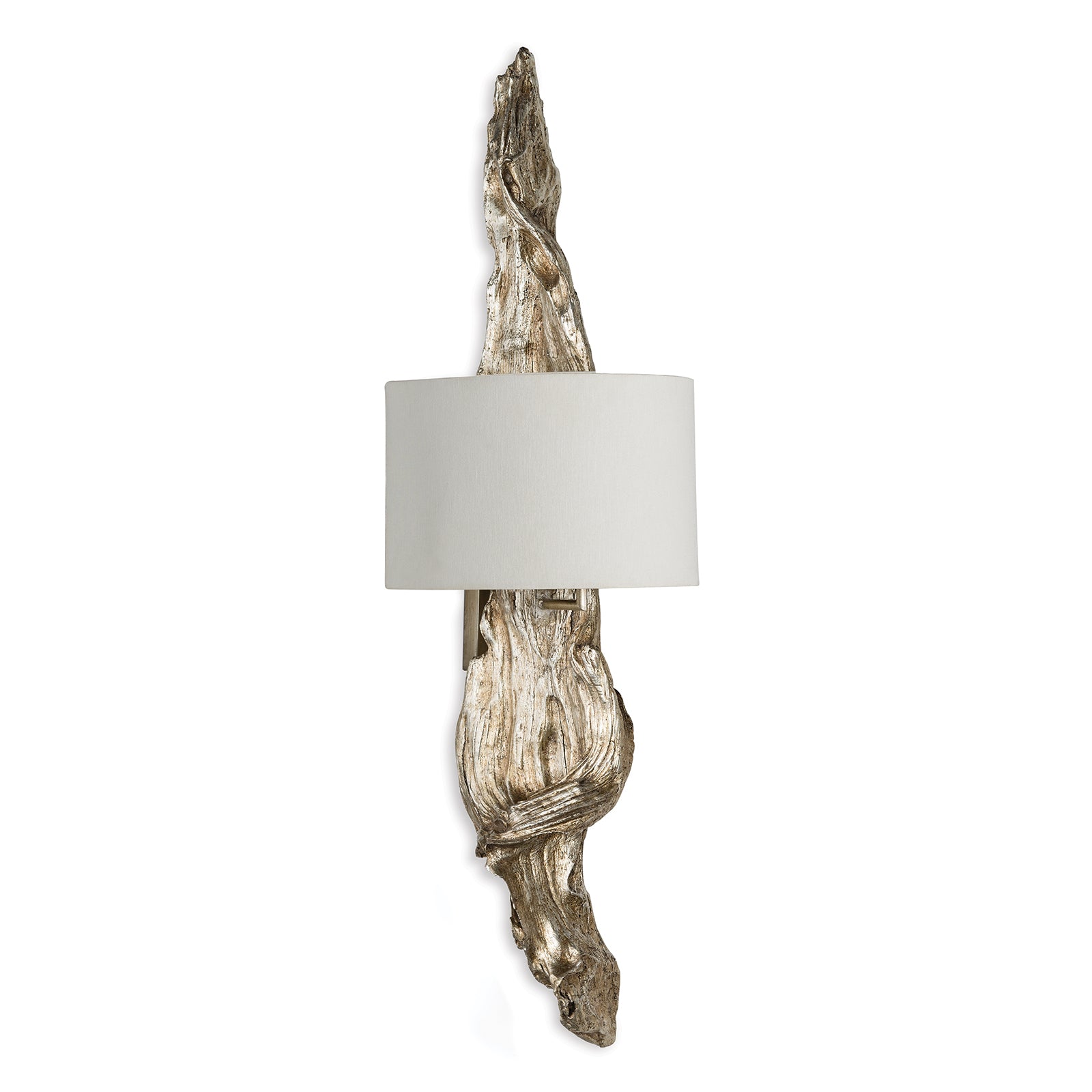 Driftwood Sconce in Ambered Silver Leaf by Regina Andrew