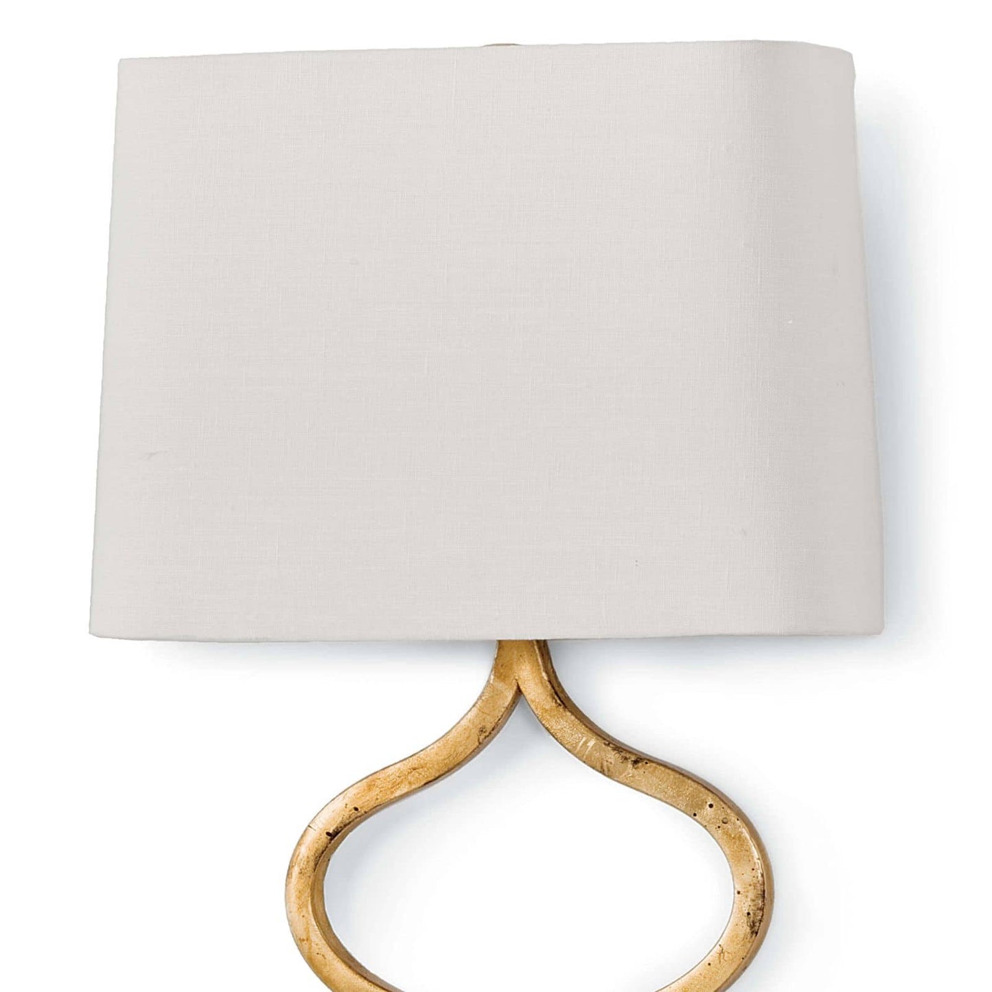 Sinuous Sconce in Gold Leaf by Regina Andrew