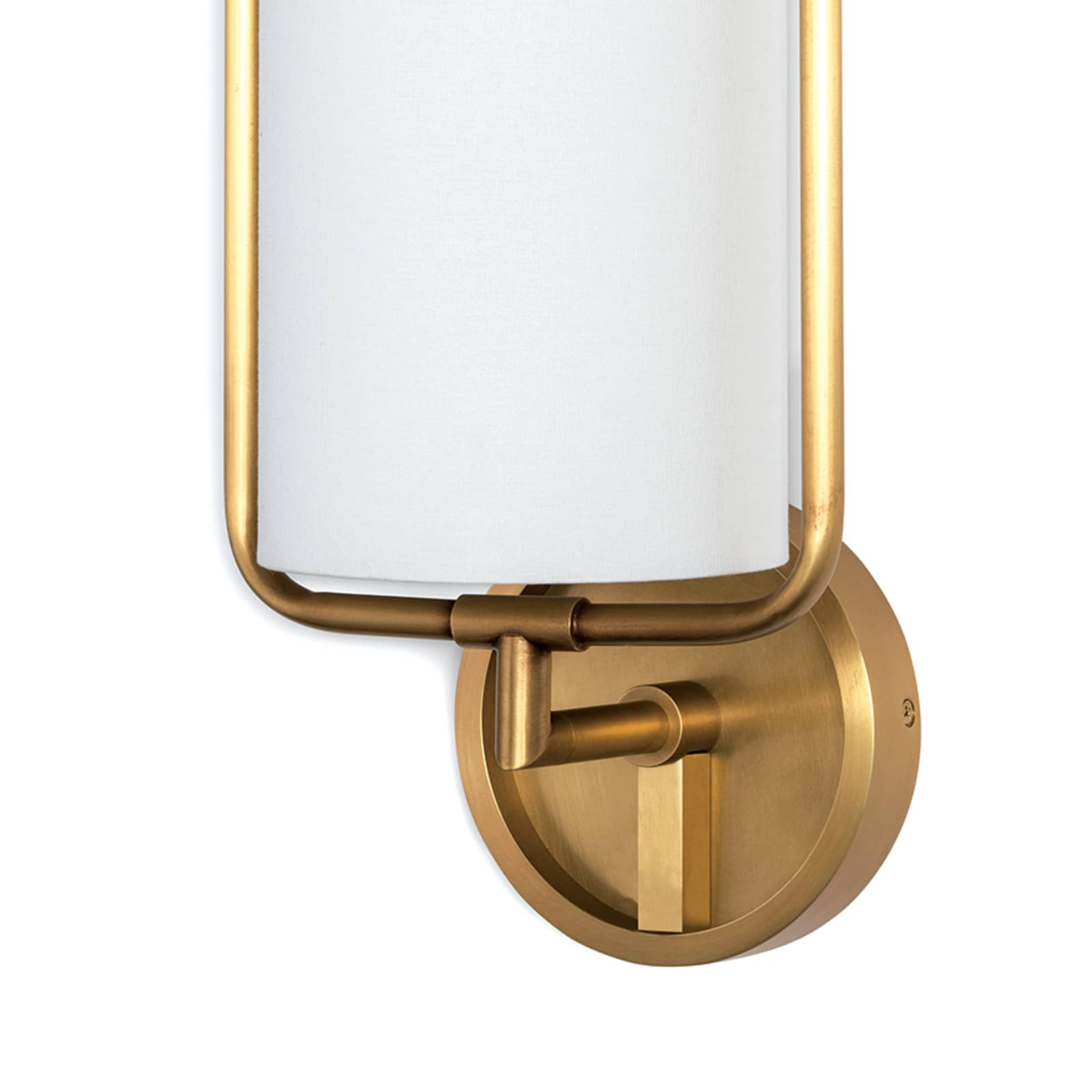 Geo Rectangle Sconce in Natural Brass by Regina Andrew
