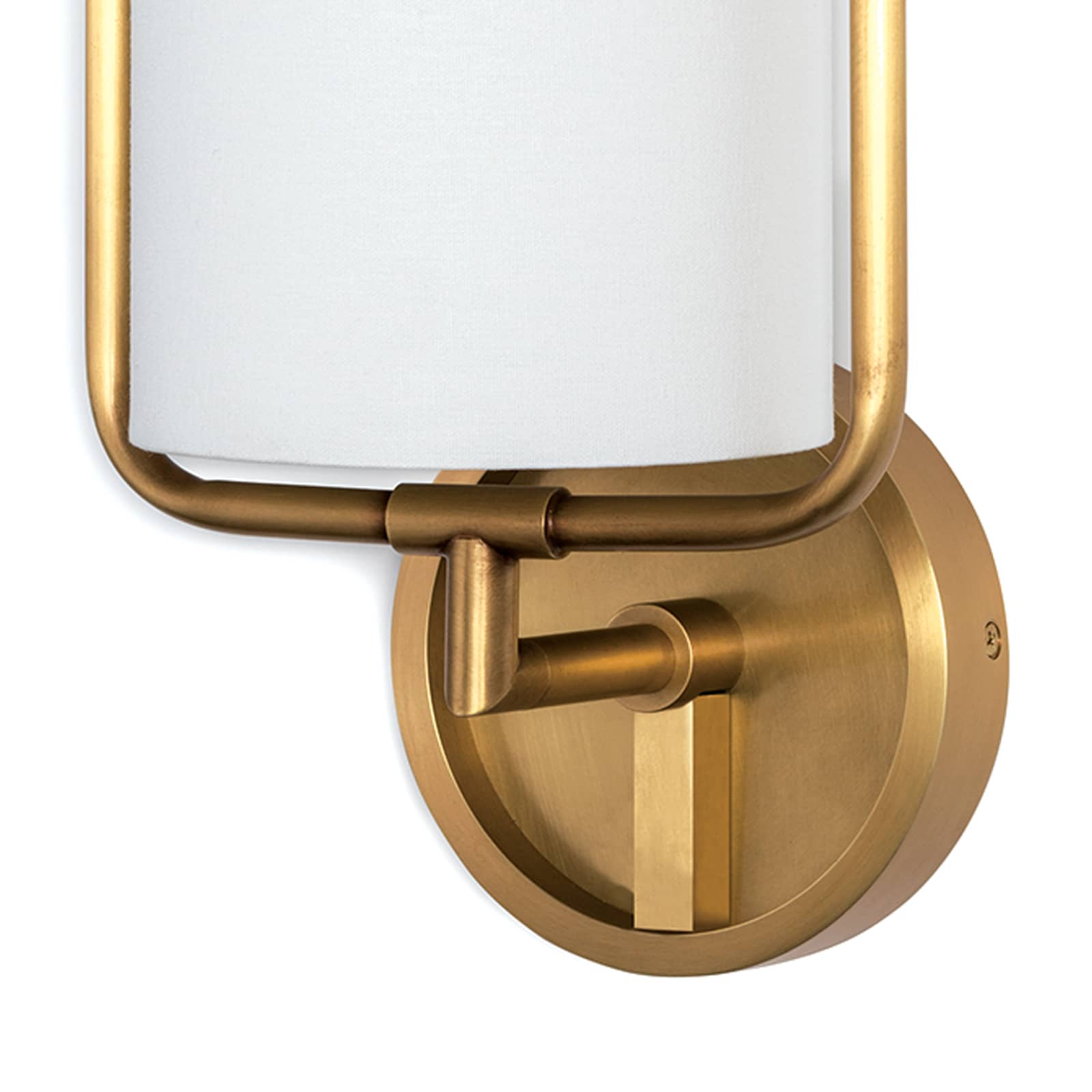 Geo Rectangle Sconce in Natural Brass by Regina Andrew