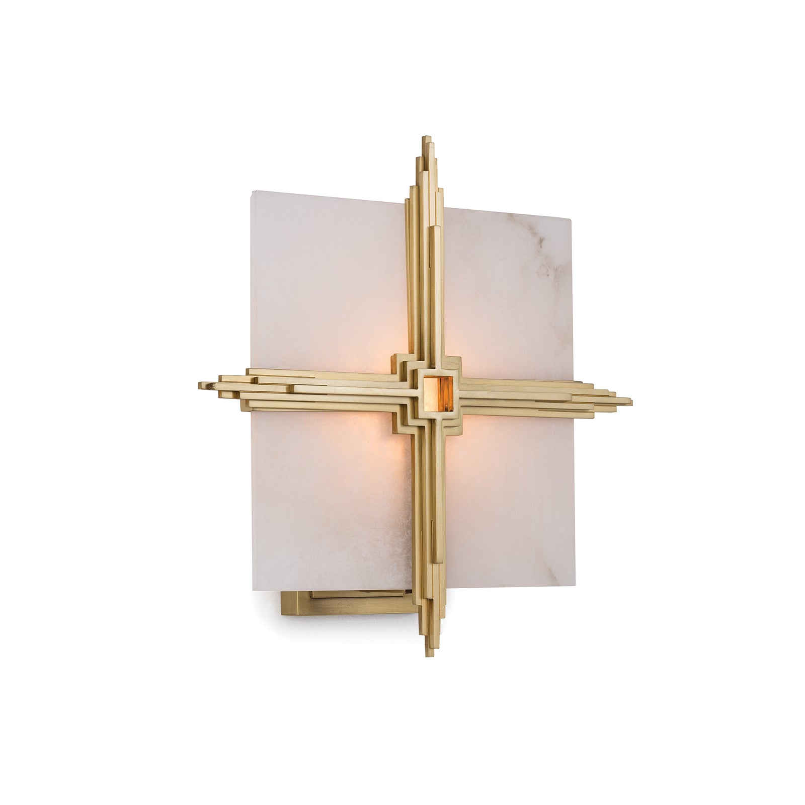 Gotham Sconce in Natural Brass by Regina Andrew