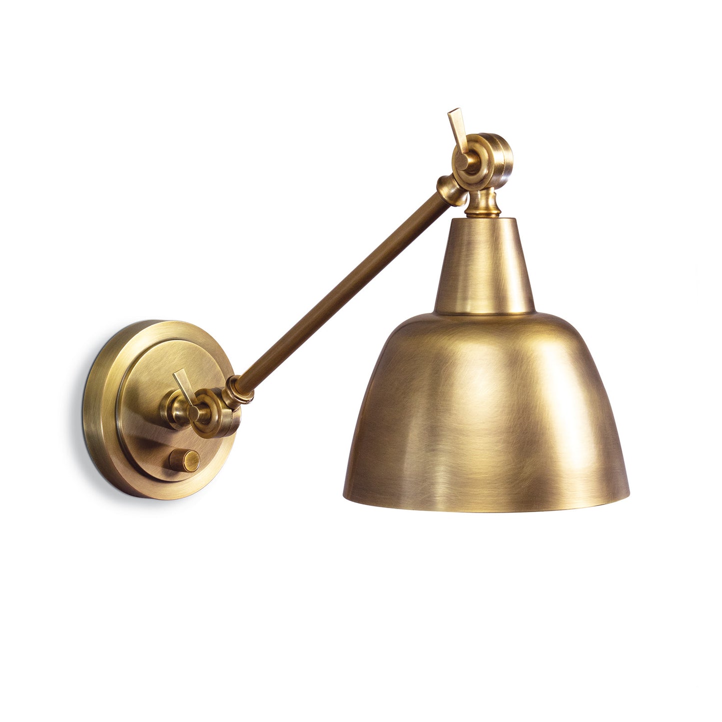 Mercantile Sconce in Natural Brass by Southern Living