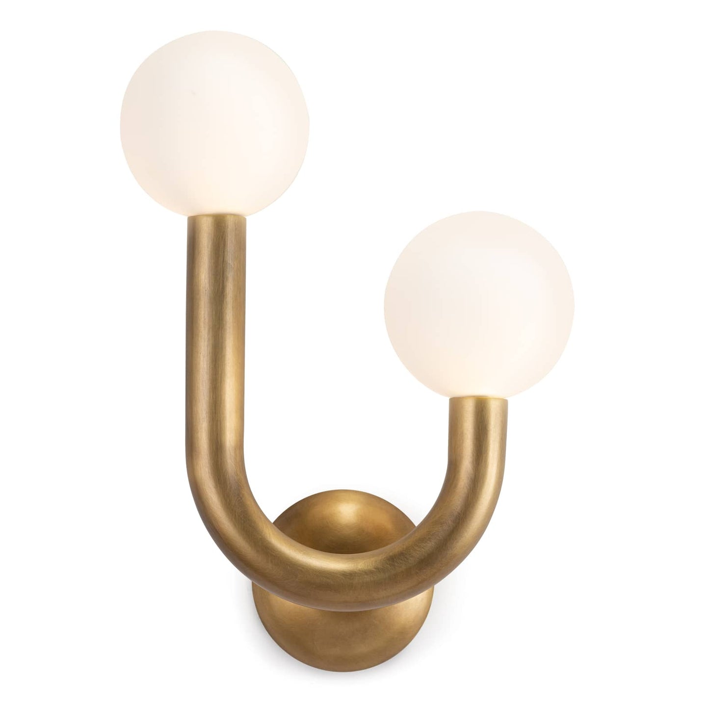 Happy Sconce Right Side in Natural Brass by Regina Andrew