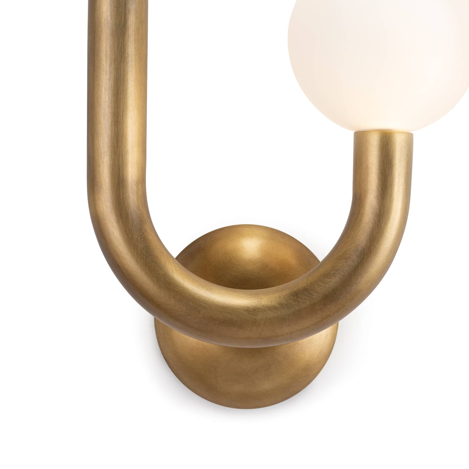 Happy Sconce Right Side in Natural Brass by Regina Andrew