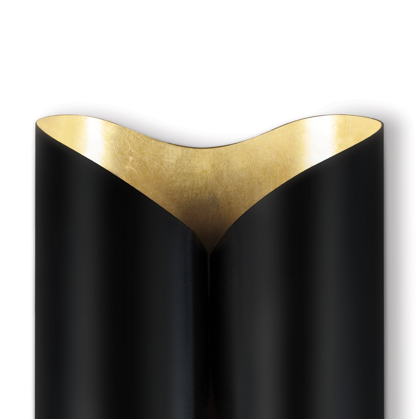 Coil Metal Sconce Large in Black and Gold by Regina Andrew