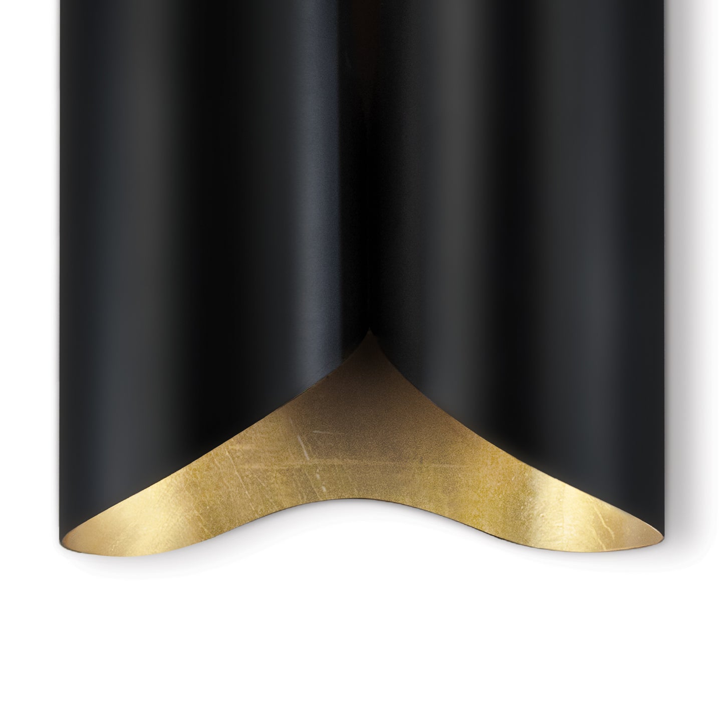 Coil Metal Sconce Large in Black and Gold by Regina Andrew
