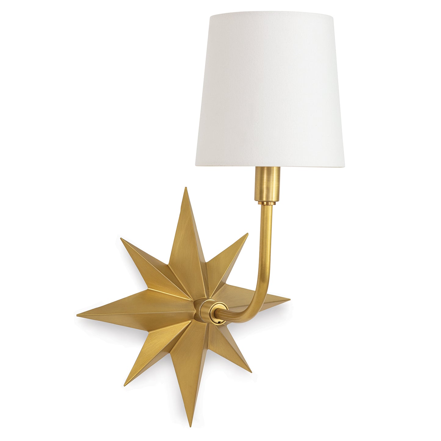 Etoile Sconce in Natural Brass by Regina Andrew