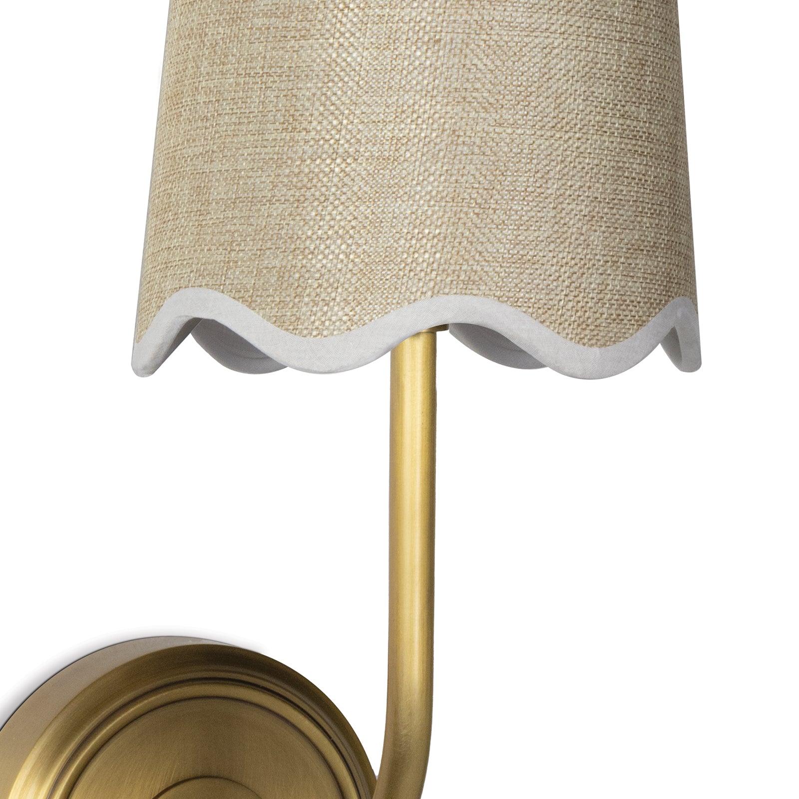 Ariel Sconce in Natural Brass by Coastal Living