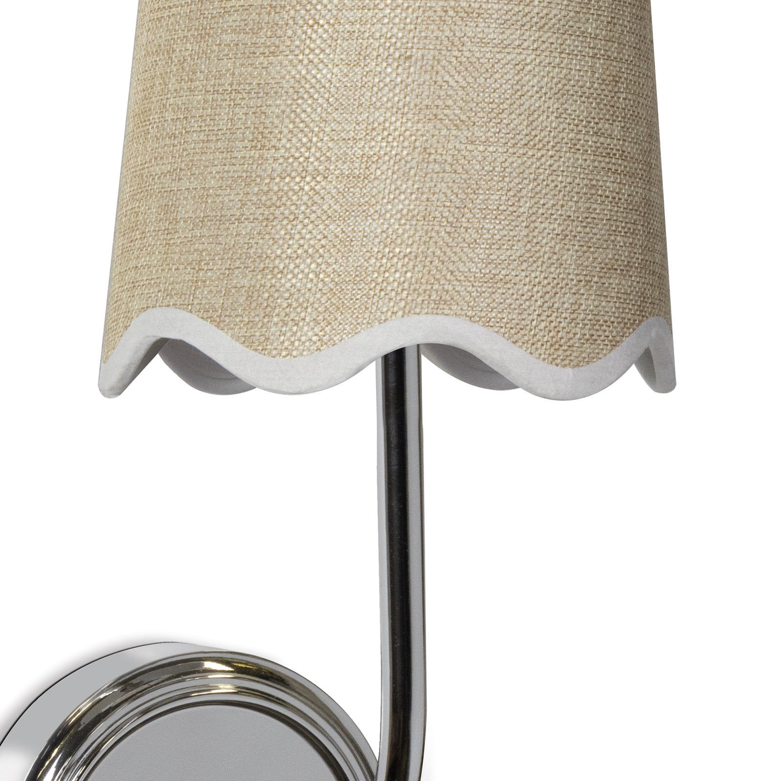 Ariel Sconce in Polished Nickel by Coastal Living