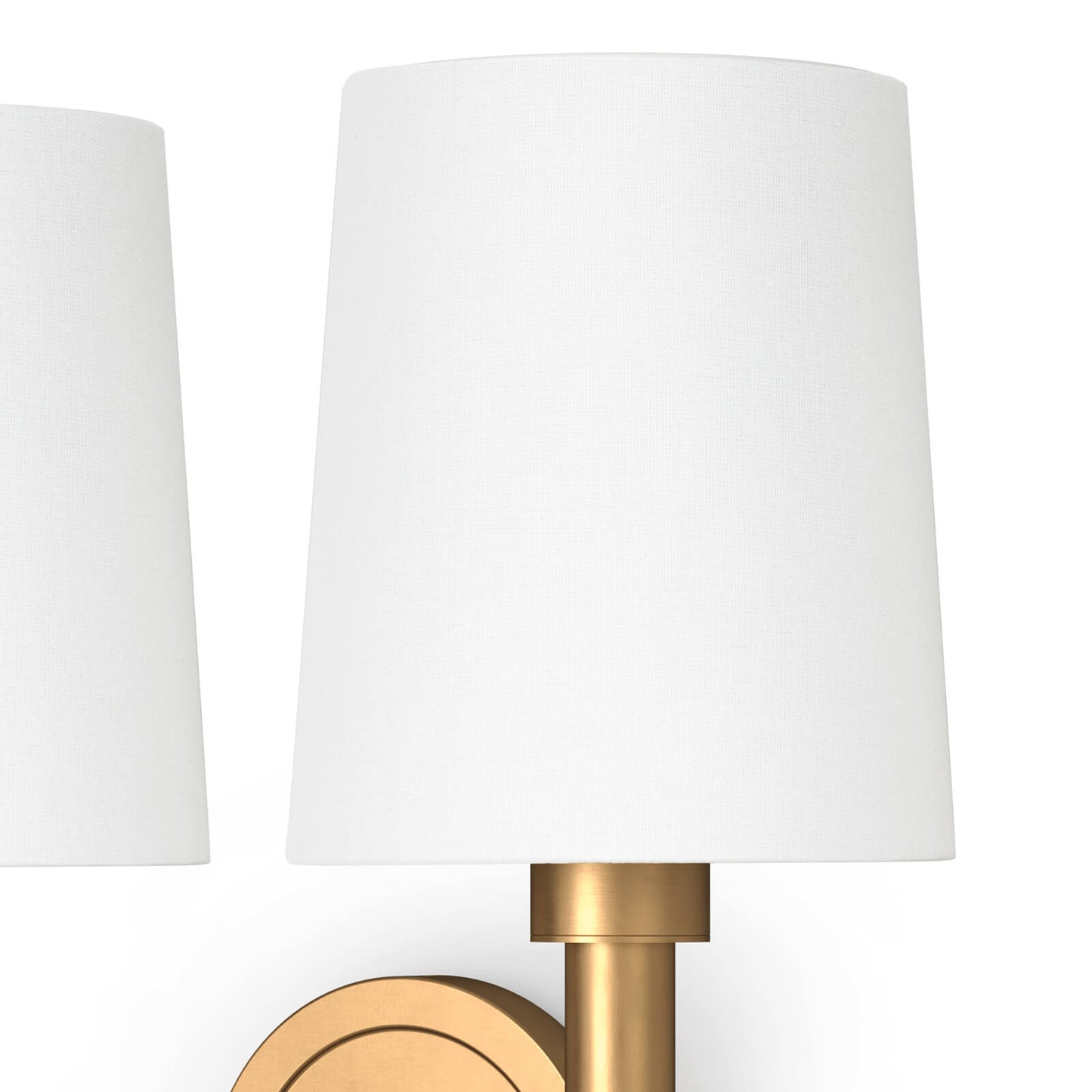 Legend Sconce Double in Natural Brass by Southern Living