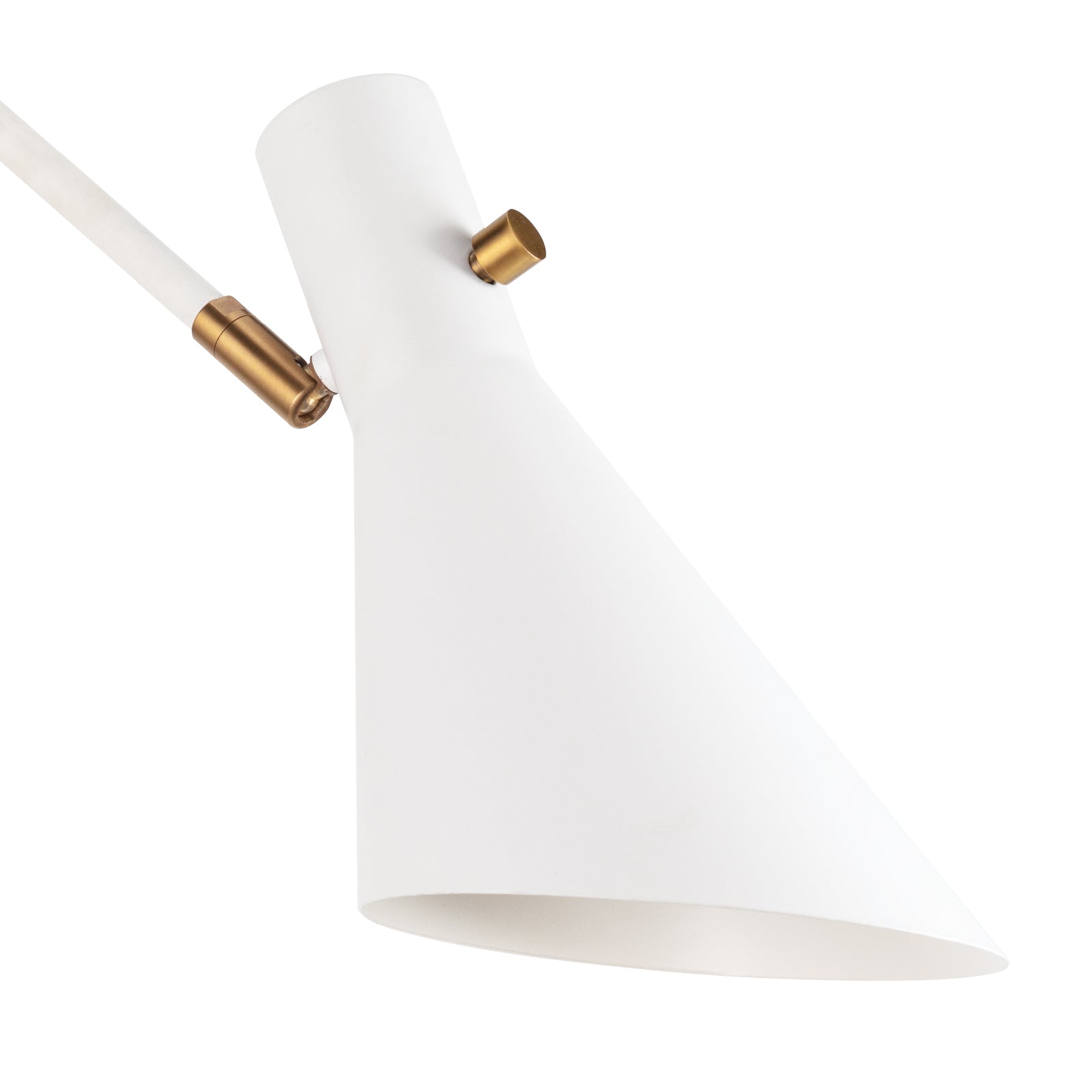 Spyder Single Arm Sconce in White and Natural Brass by Regina Andrew
