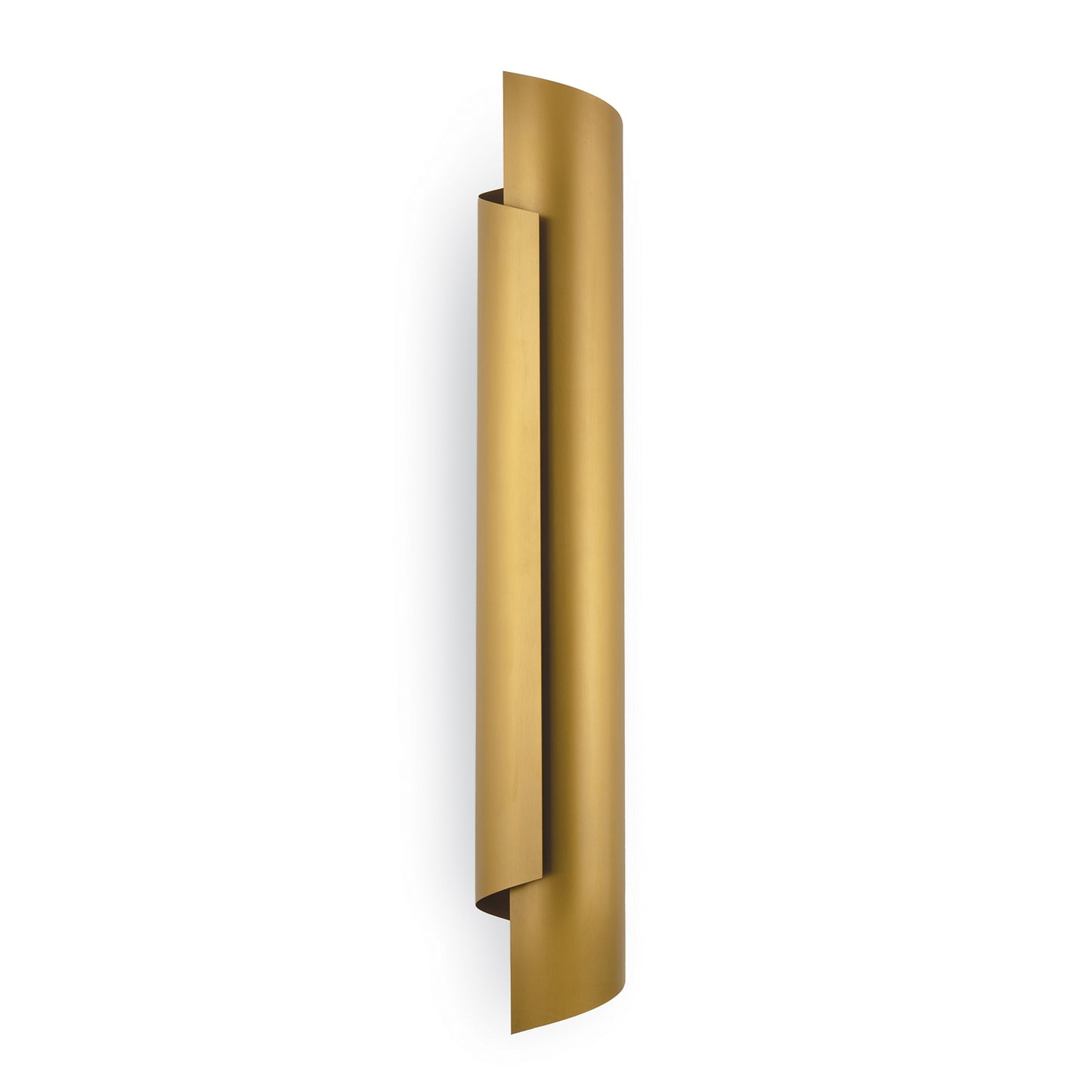 Flute Sconce in Natural Brass by Regina Andrew