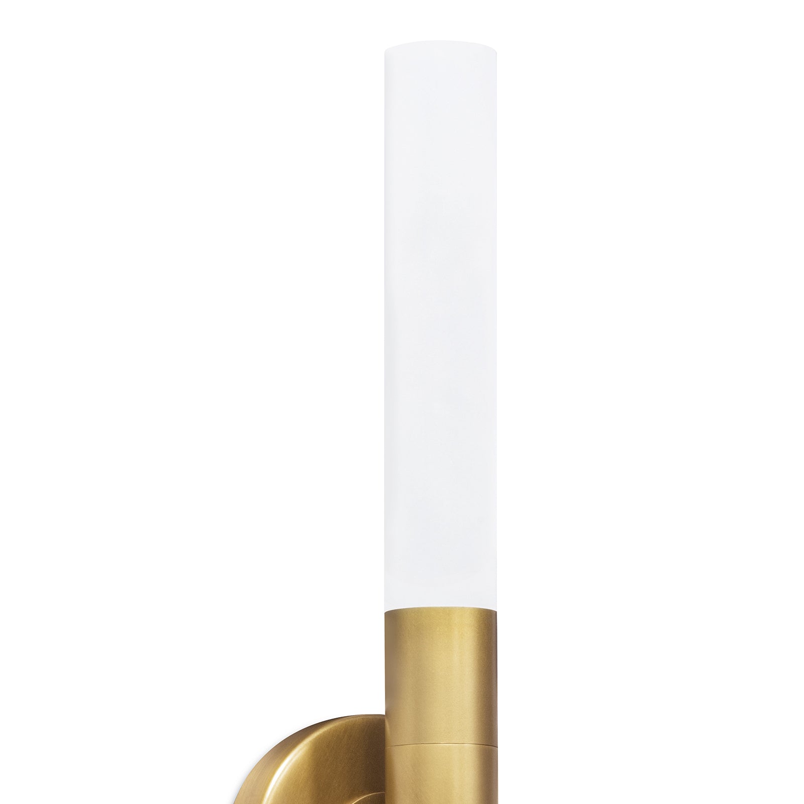 Wick Sconce Single in Natural Brass by Regina Andrew