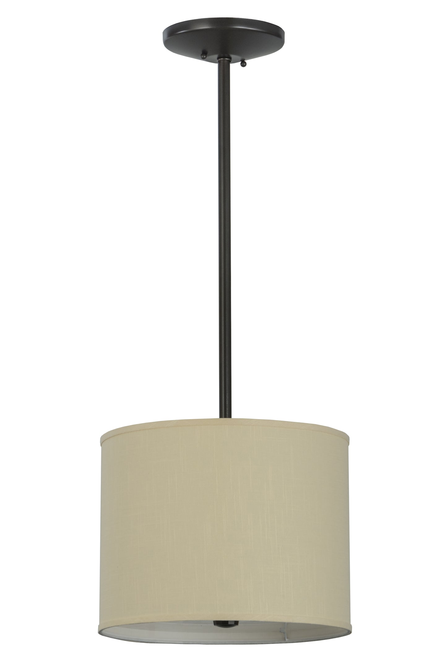2nd Avenue 14" Cilindro Beige Textrene Pendant