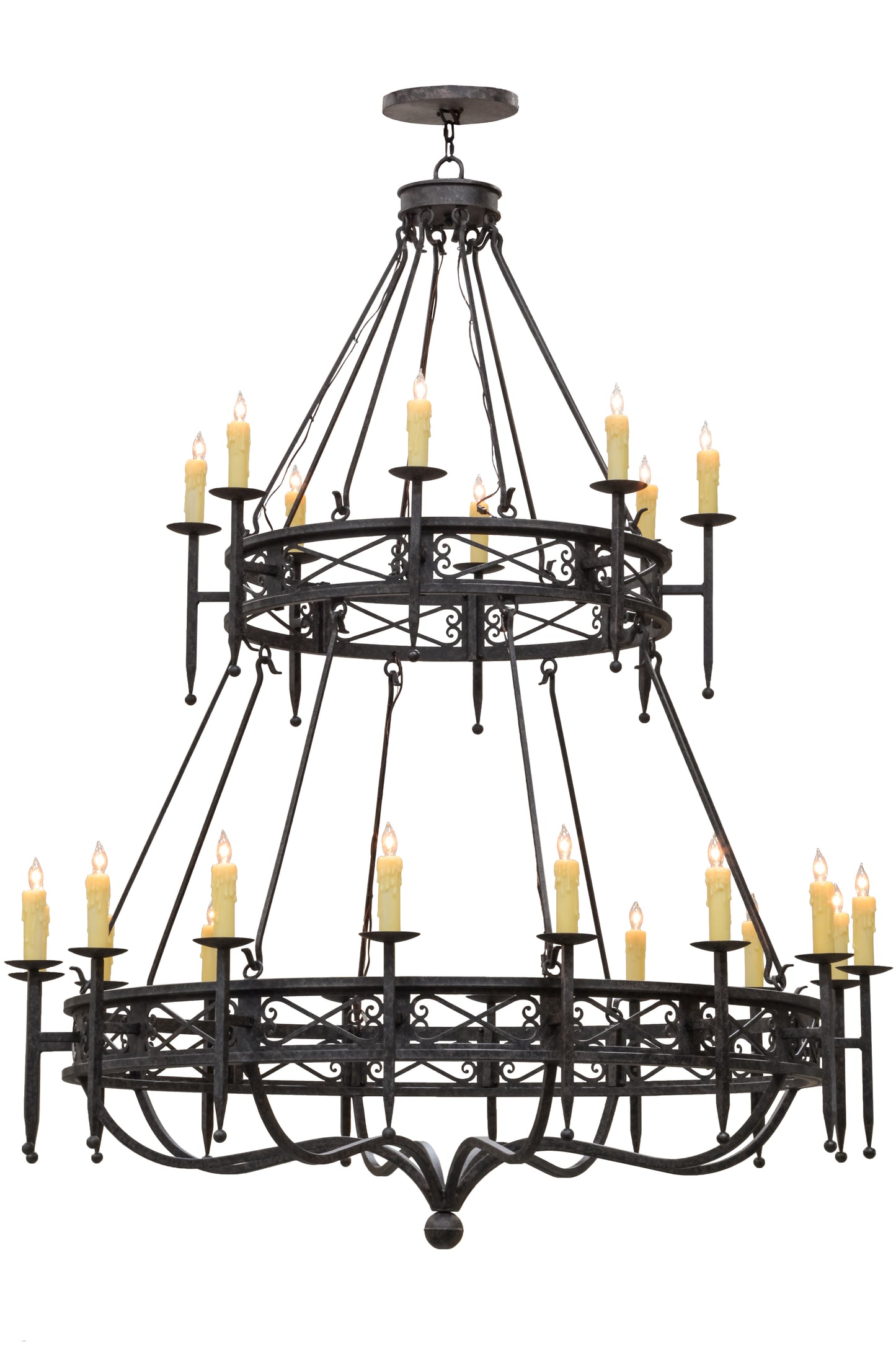 2nd Avenue 70" Gina 24-Light Two Tier Chandelier