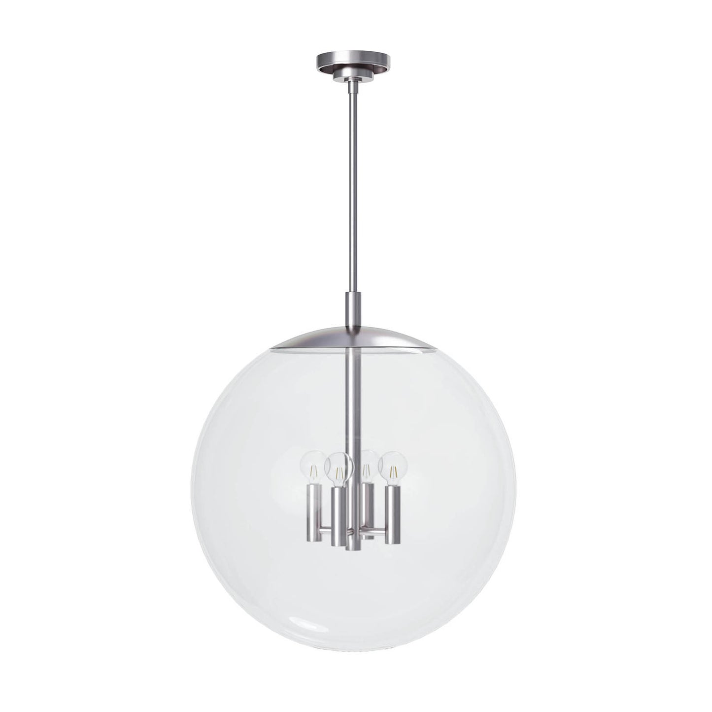 Cafe Pendant Large in Polished Nickel by Coastal Living