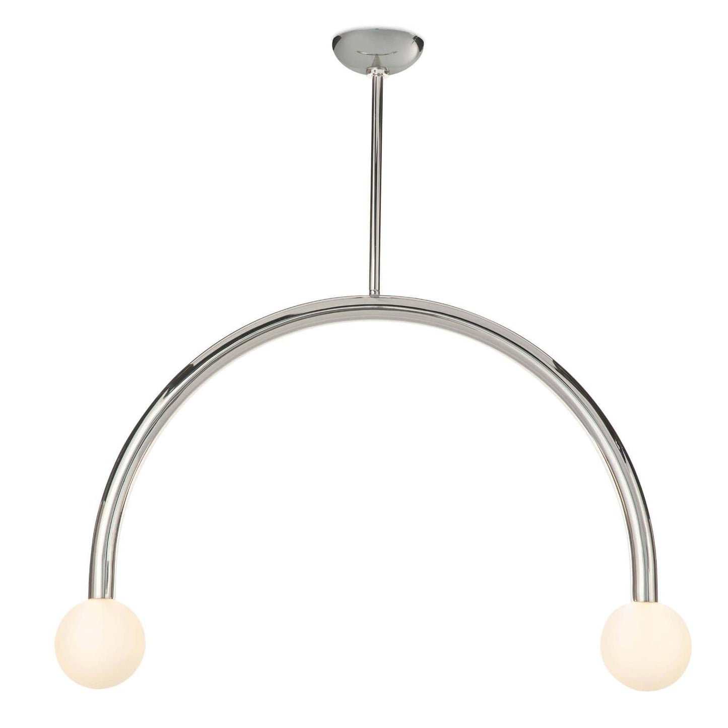 Happy Pendant Large in Polished Nickel by Regina Andrew