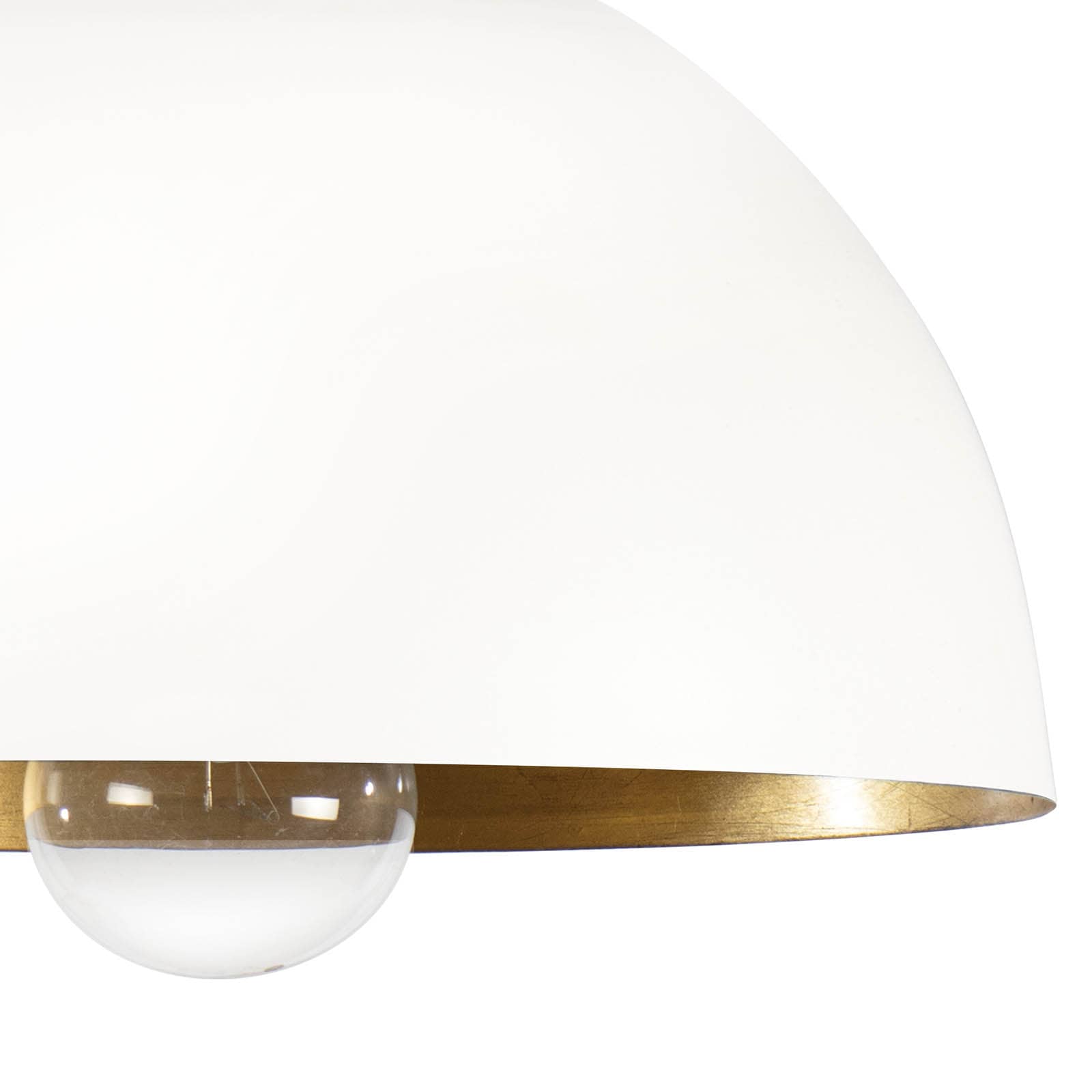 Sigmund Flush Mount in White and Gold by Regina Andrew