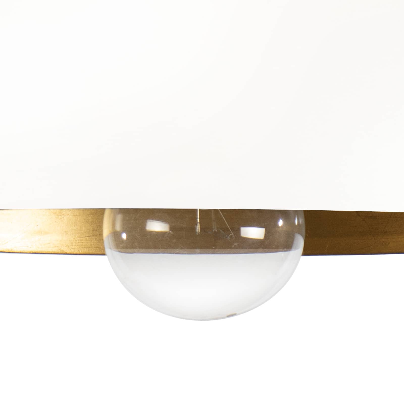 Sigmund Flush Mount in White and Gold by Regina Andrew