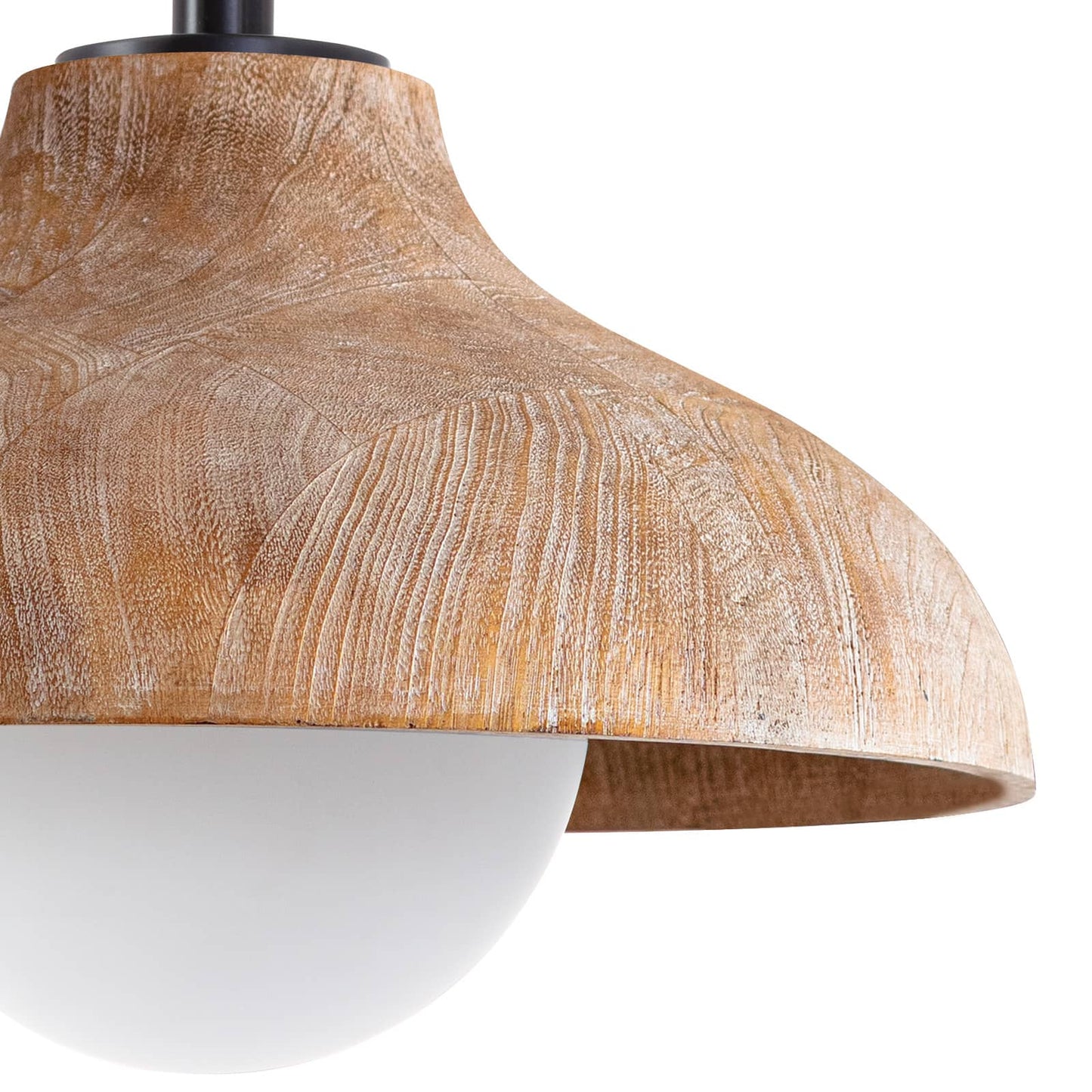 Surfside Wood Pendant in Natural by Coastal Living