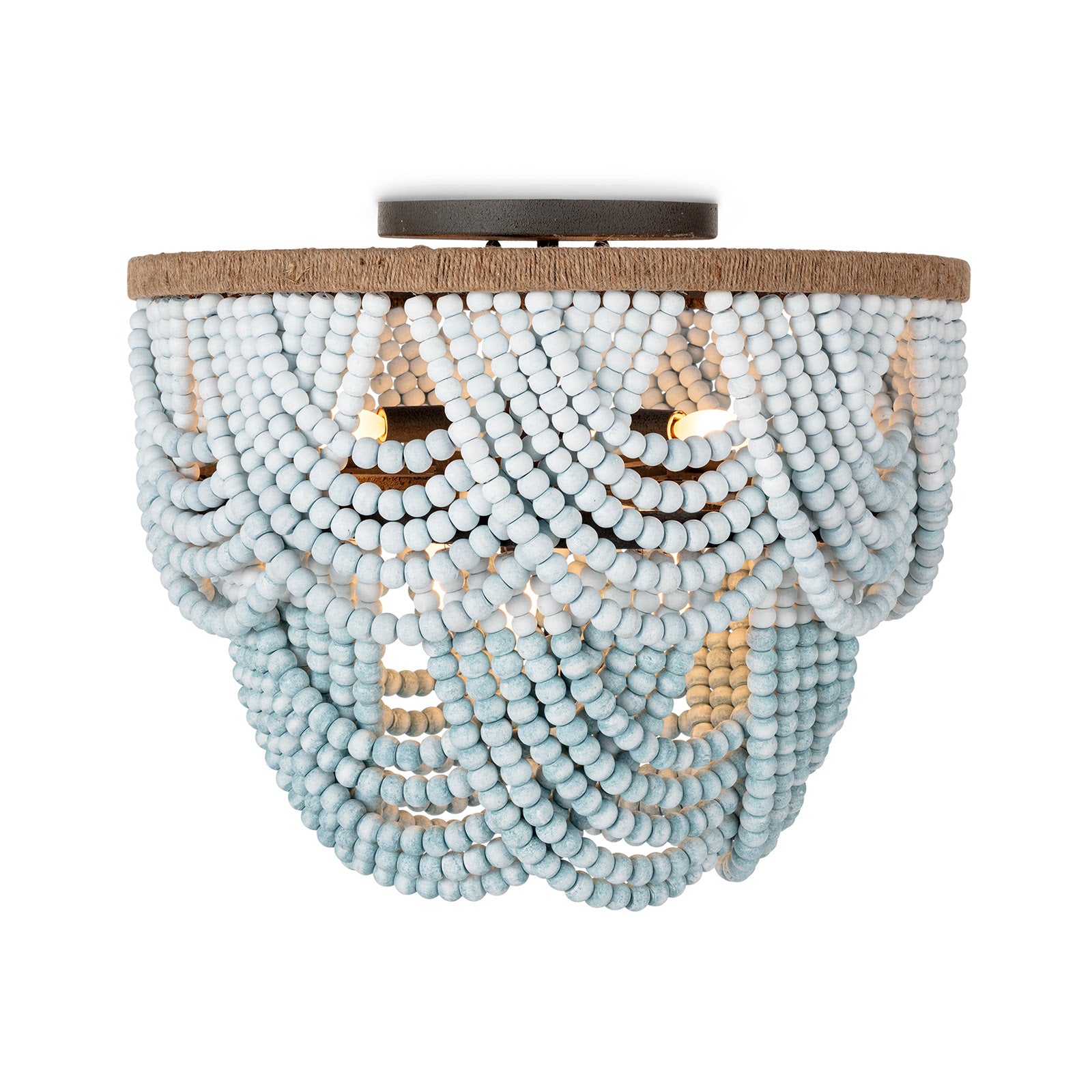 Ombre Wood Bead Flush Mount by Coastal Living