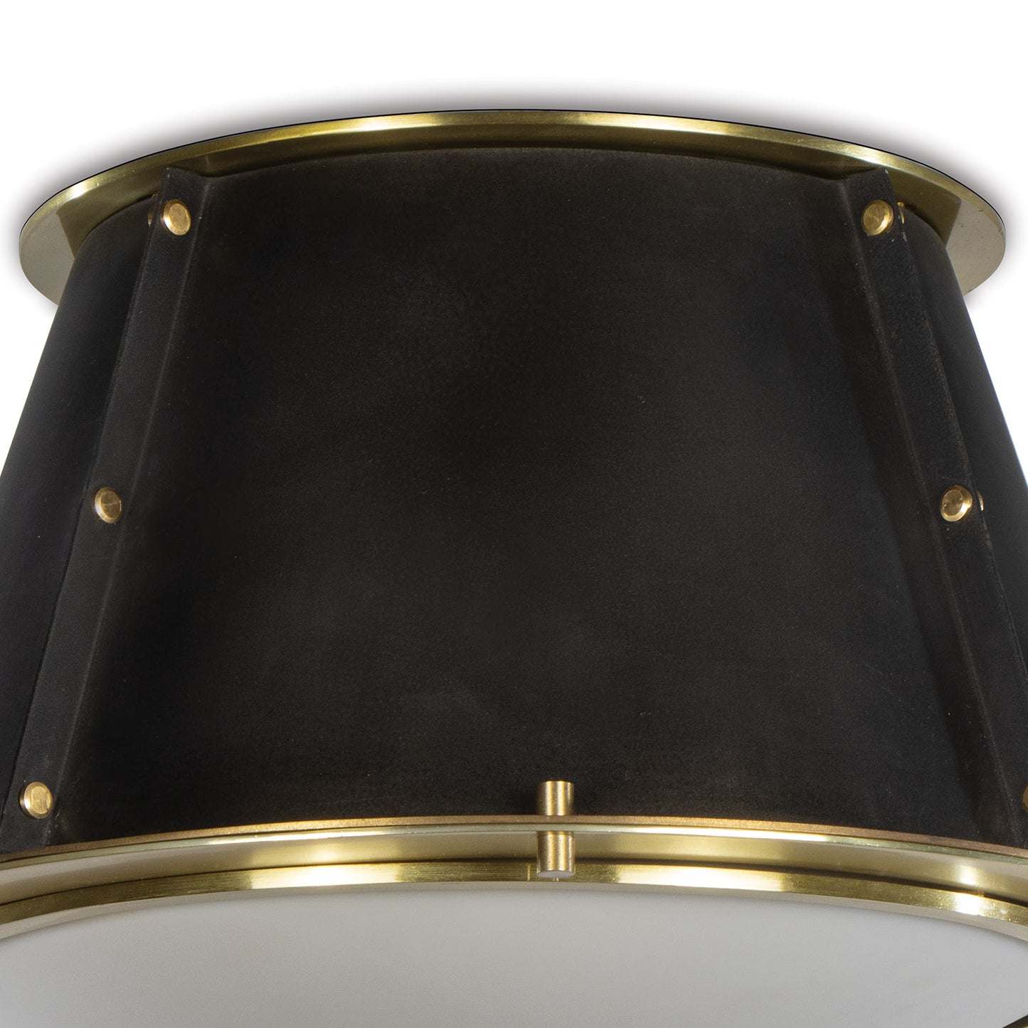 French Maid Flush Mount in Blackened Brass & Natural Brass by Regina Andrew