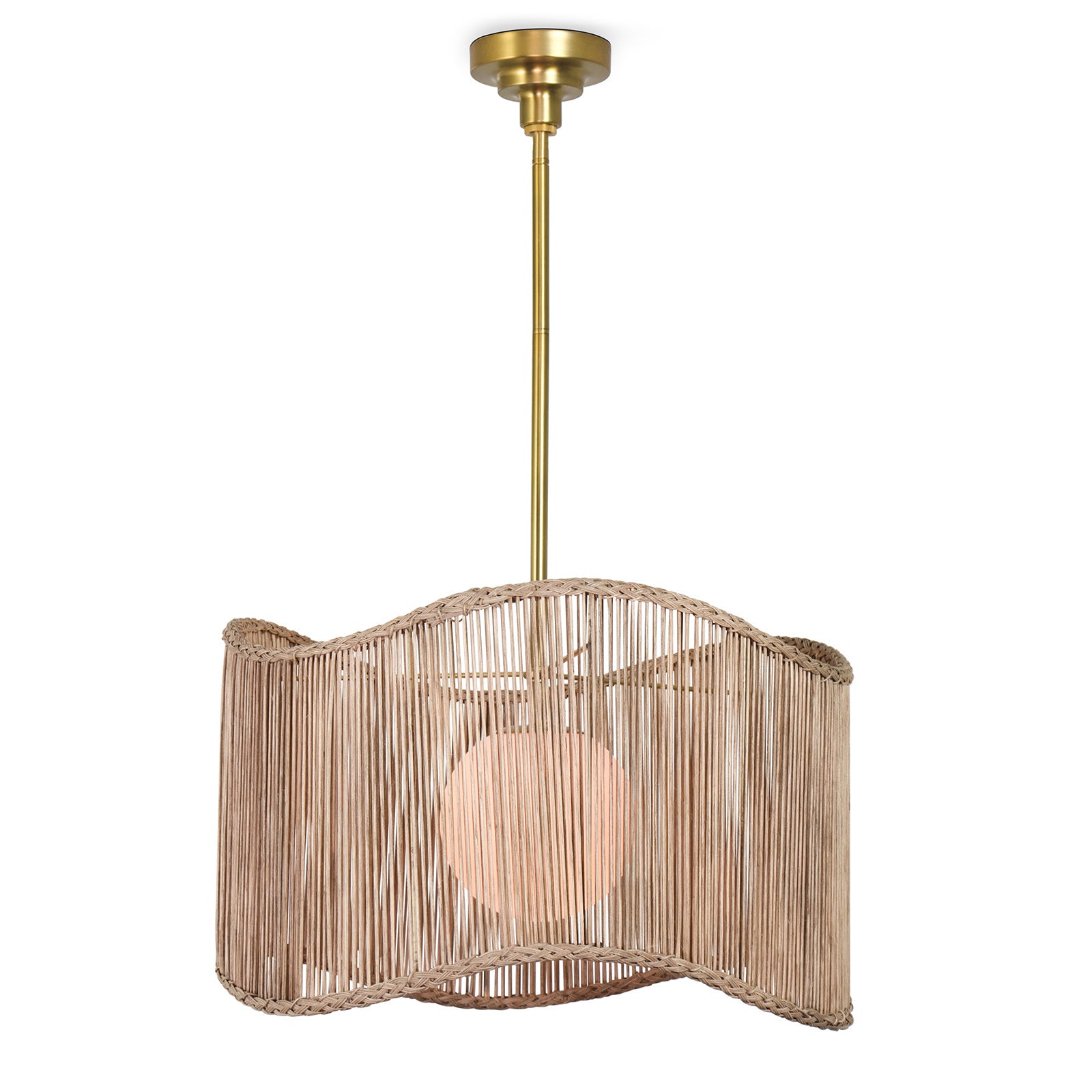Nimes Drum Pendant in Natural by Coastal Living