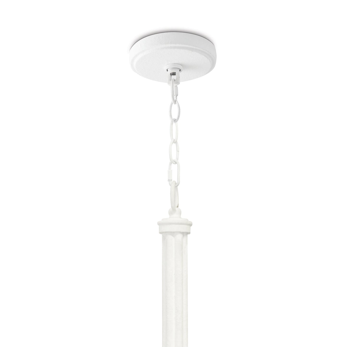 River Reed Chandelier Small in White by Regina Andrew