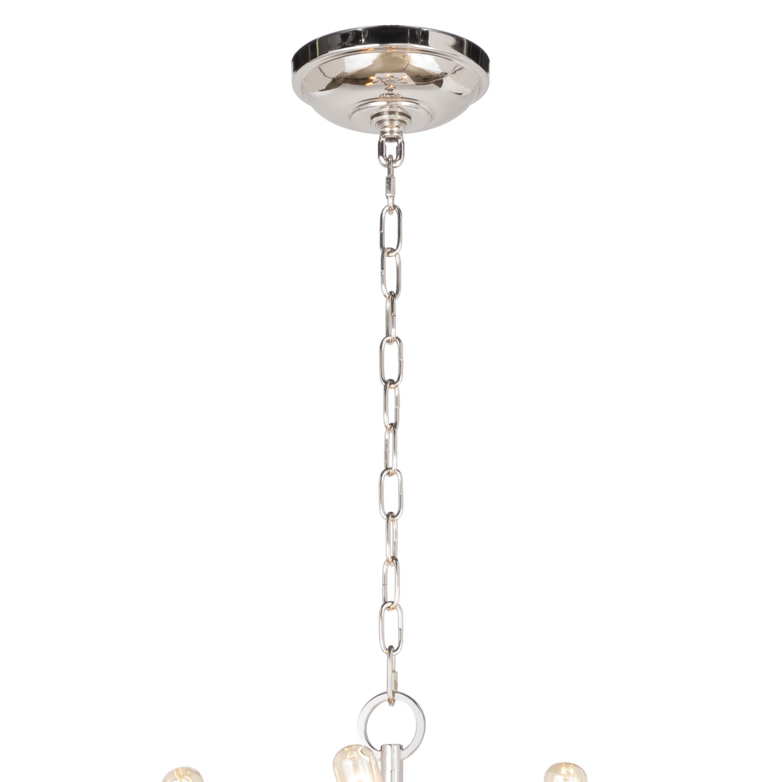 Cobra Chandelier Small in Polished Nickel by Regina Andrew
