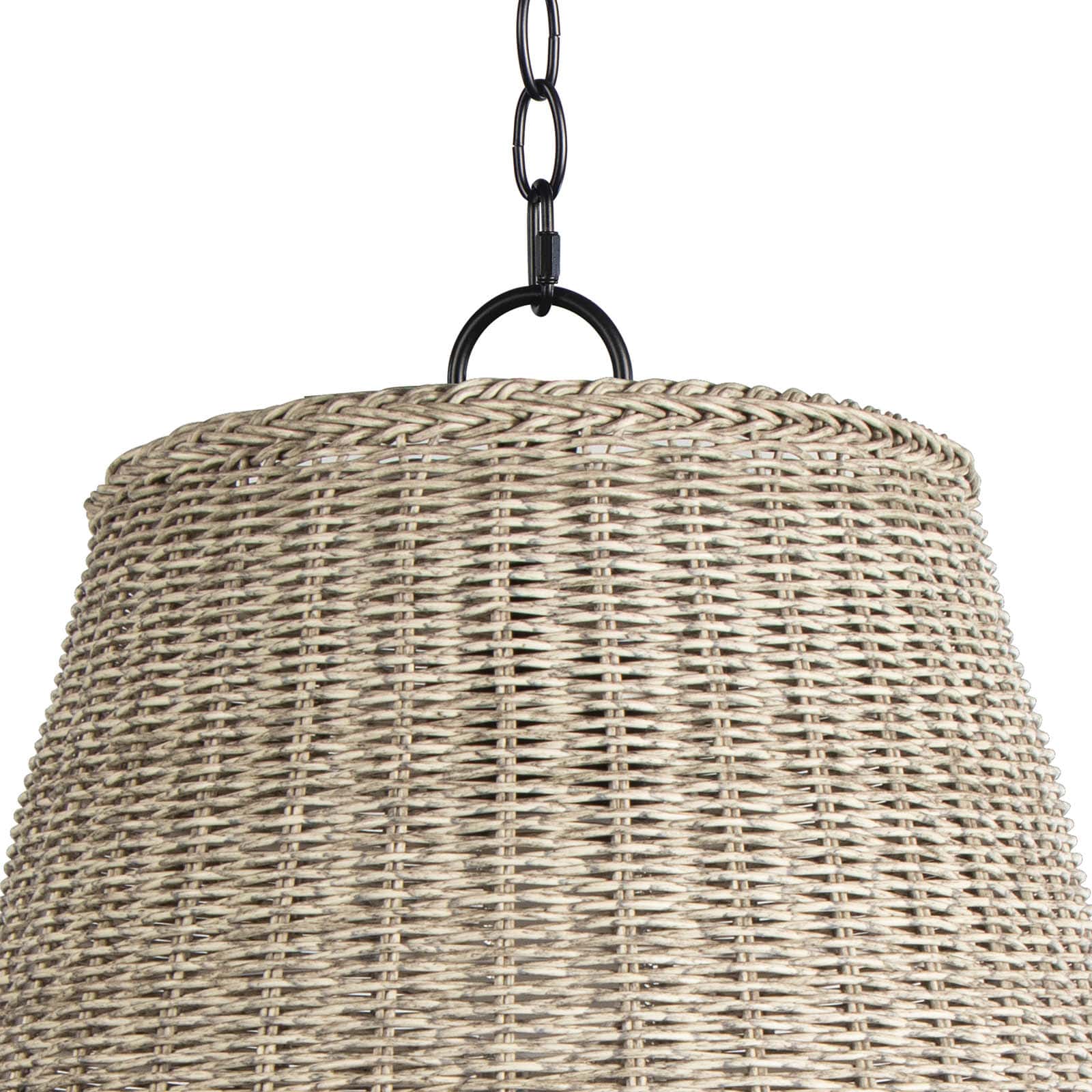 Augustine Outdoor Pendant Large in Weathered White by Coastal Living