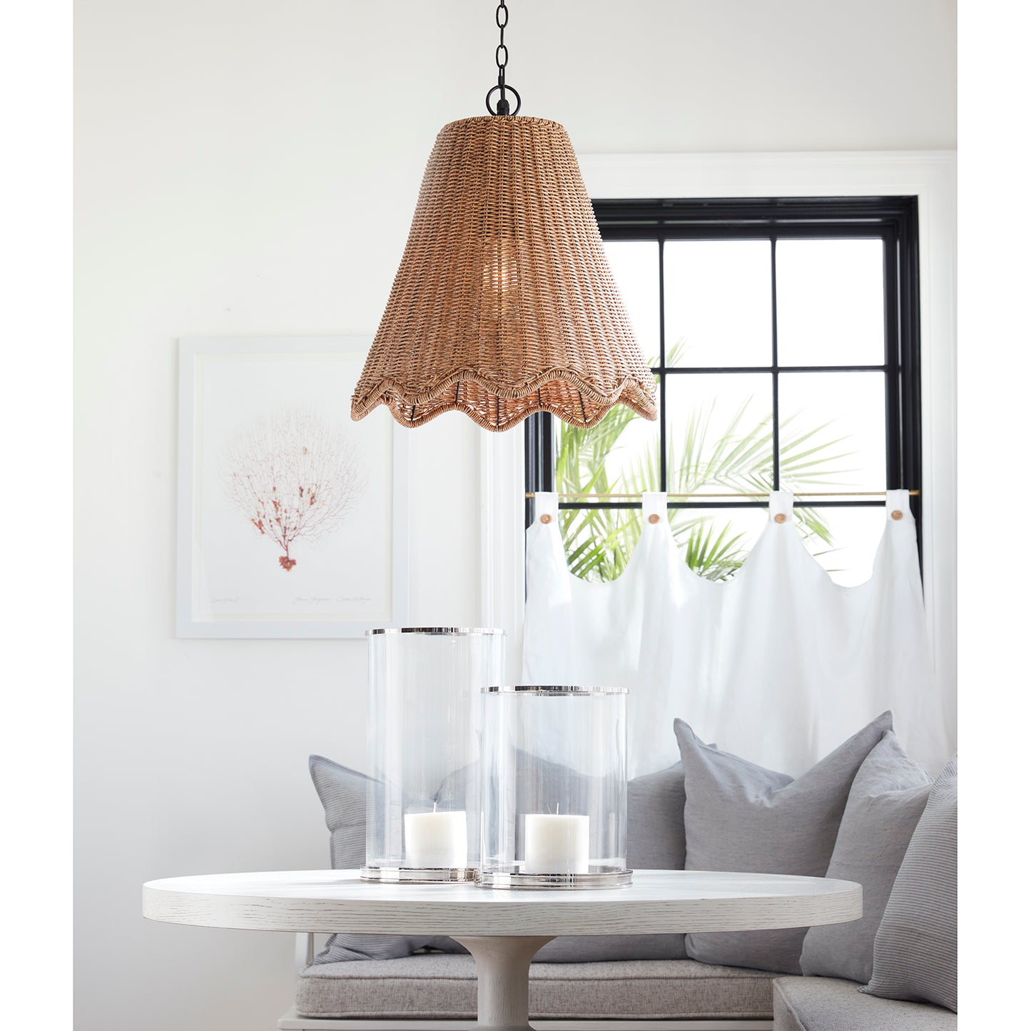 Summer Outdoor Pendant Large in Weathered Natural by Coastal Living