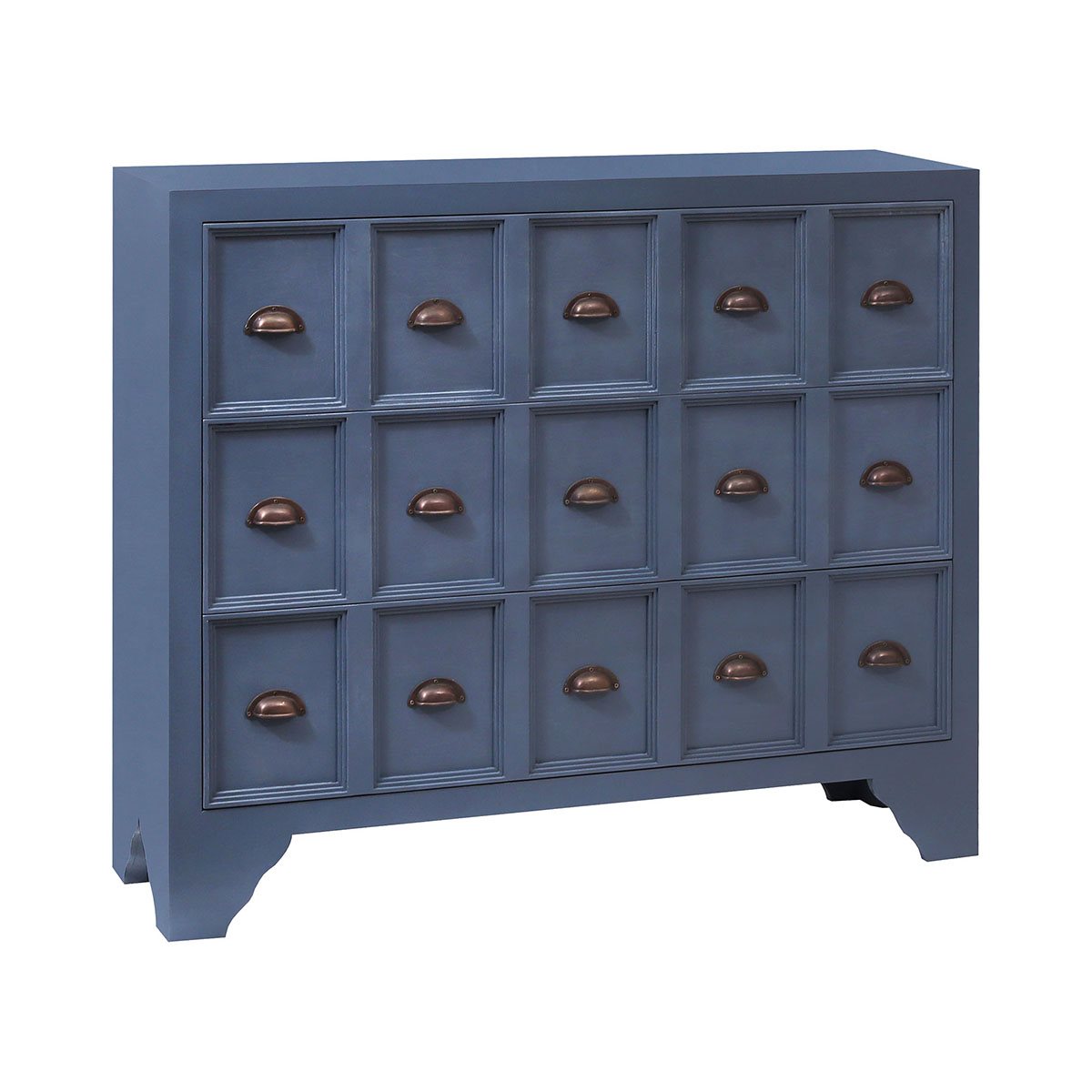 Stein World Shelby Apothecary-Style Chest Archipelago Blue 17294