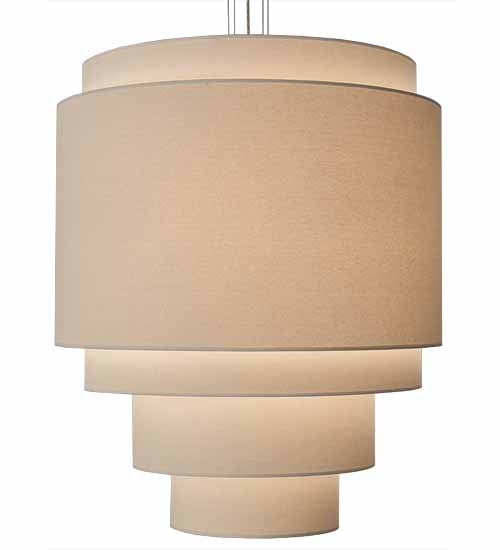 2nd Avenue 31" Cilindro 5 Tier Textrene Pendant