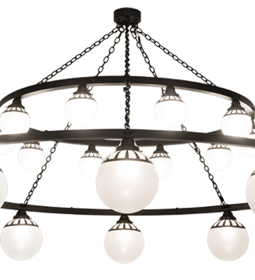 2nd Avenue 96" Bola Tavern 20-Light Two Tier Chandelier