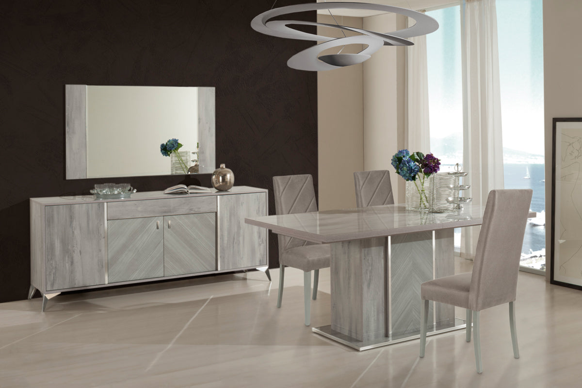VIG Furniture Nova Domus Alexa Italian Grey Dining Chair Set of 2