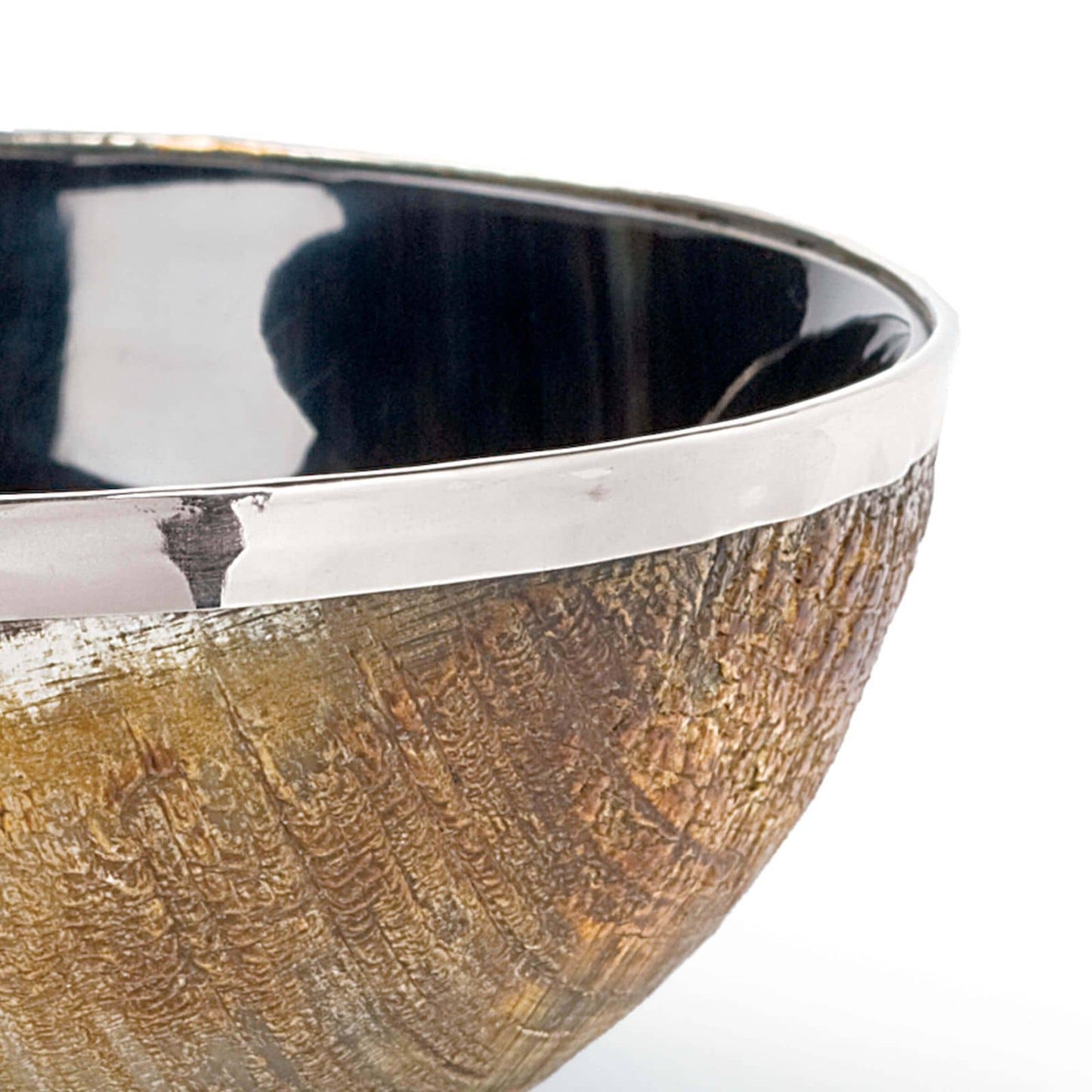 Polished Horn And Brass Bowl by Regina Andrew