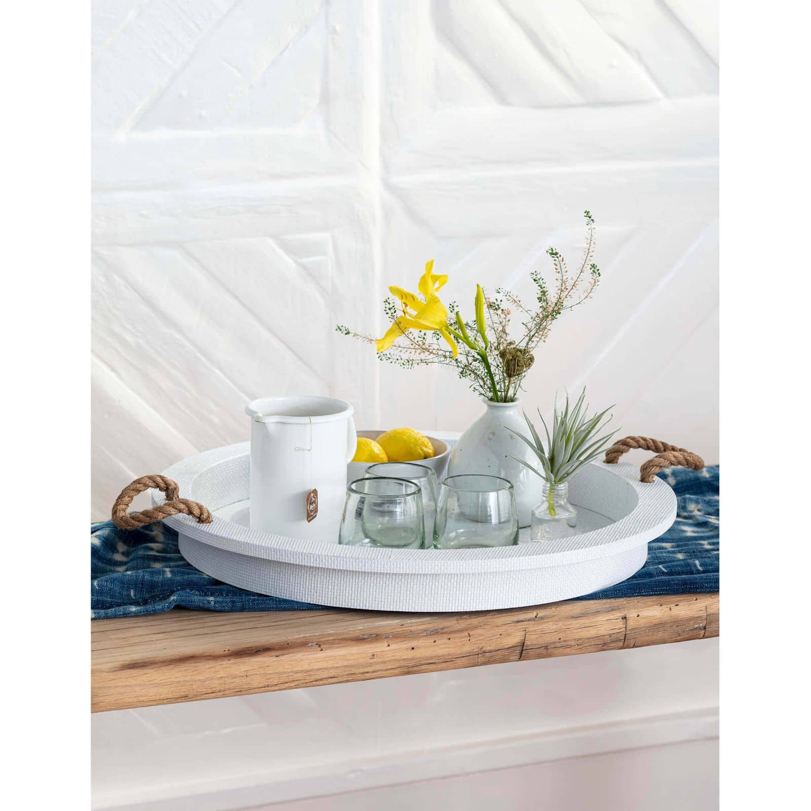 Aegean Serving Tray in White by Regina Andrew