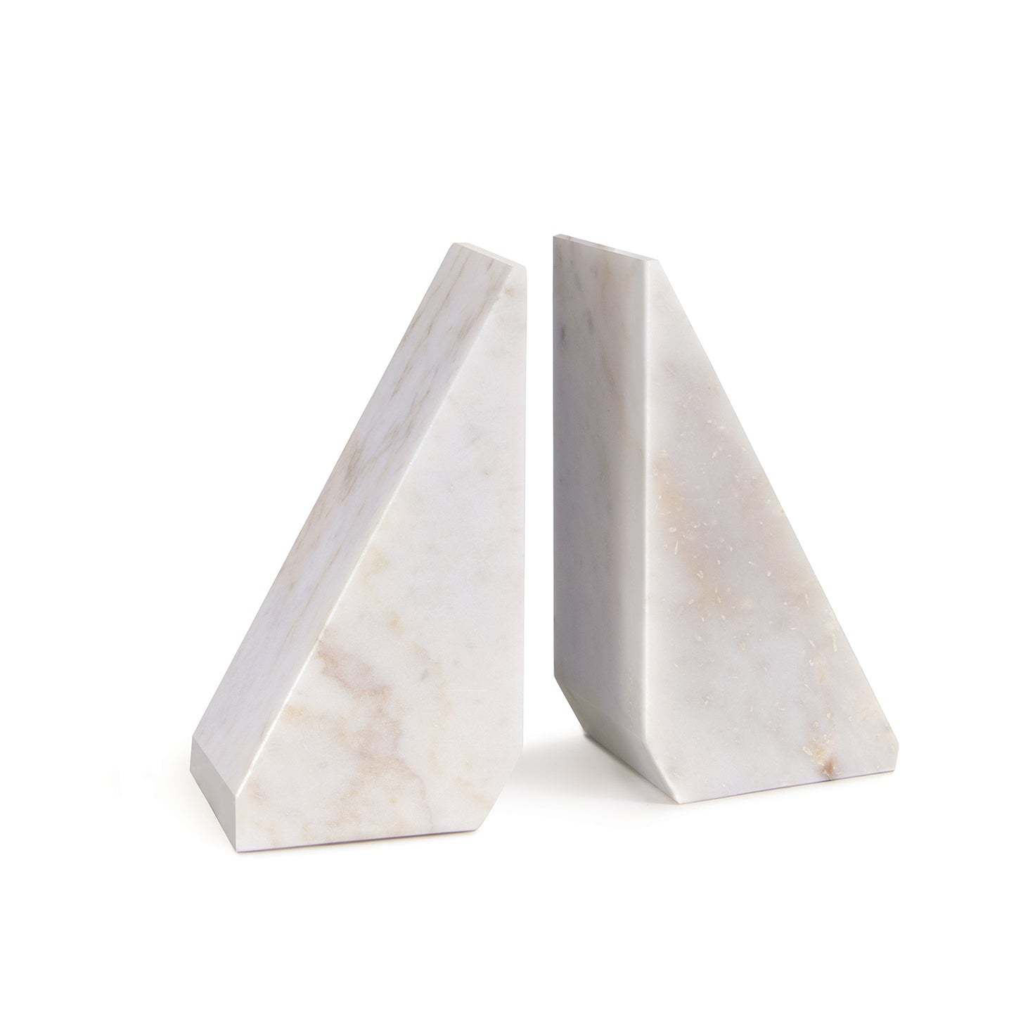 Othello Marble Bookends in White by Regina Andrew